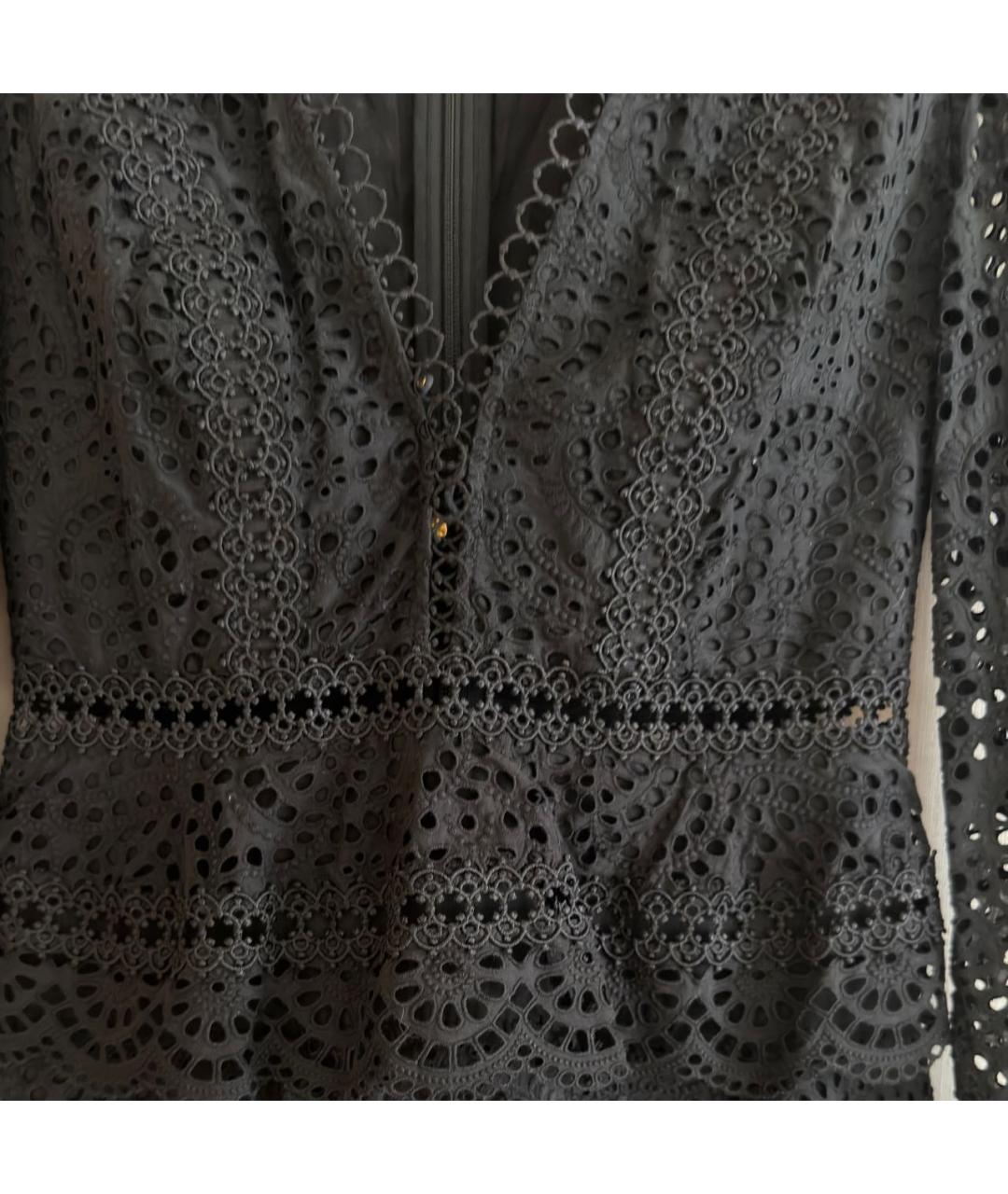 ZIMMERMANN Черное хлопковое коктейльное платье, фото 5