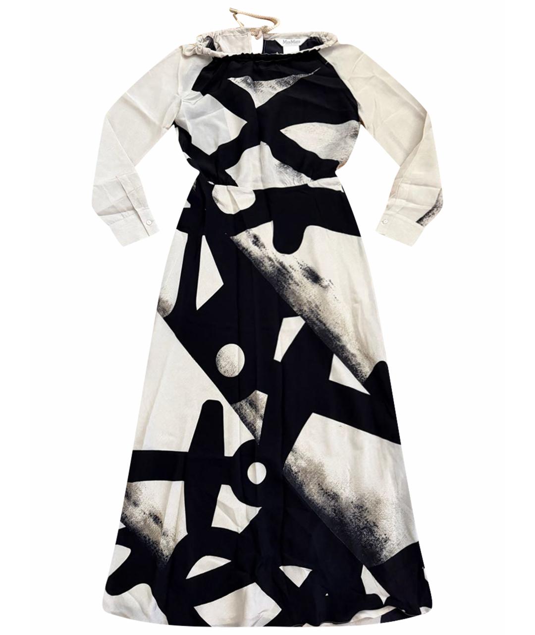 MAX MARA Бежевое шелковое коктейльное платье, фото 1