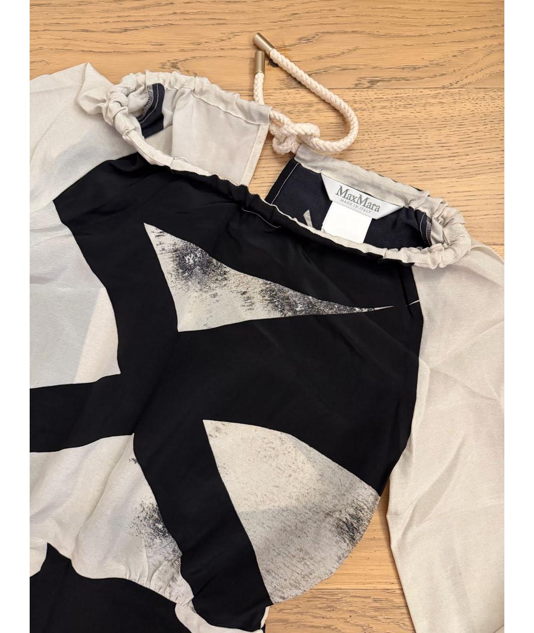 MAX MARA Бежевое шелковое коктейльное платье, фото 3