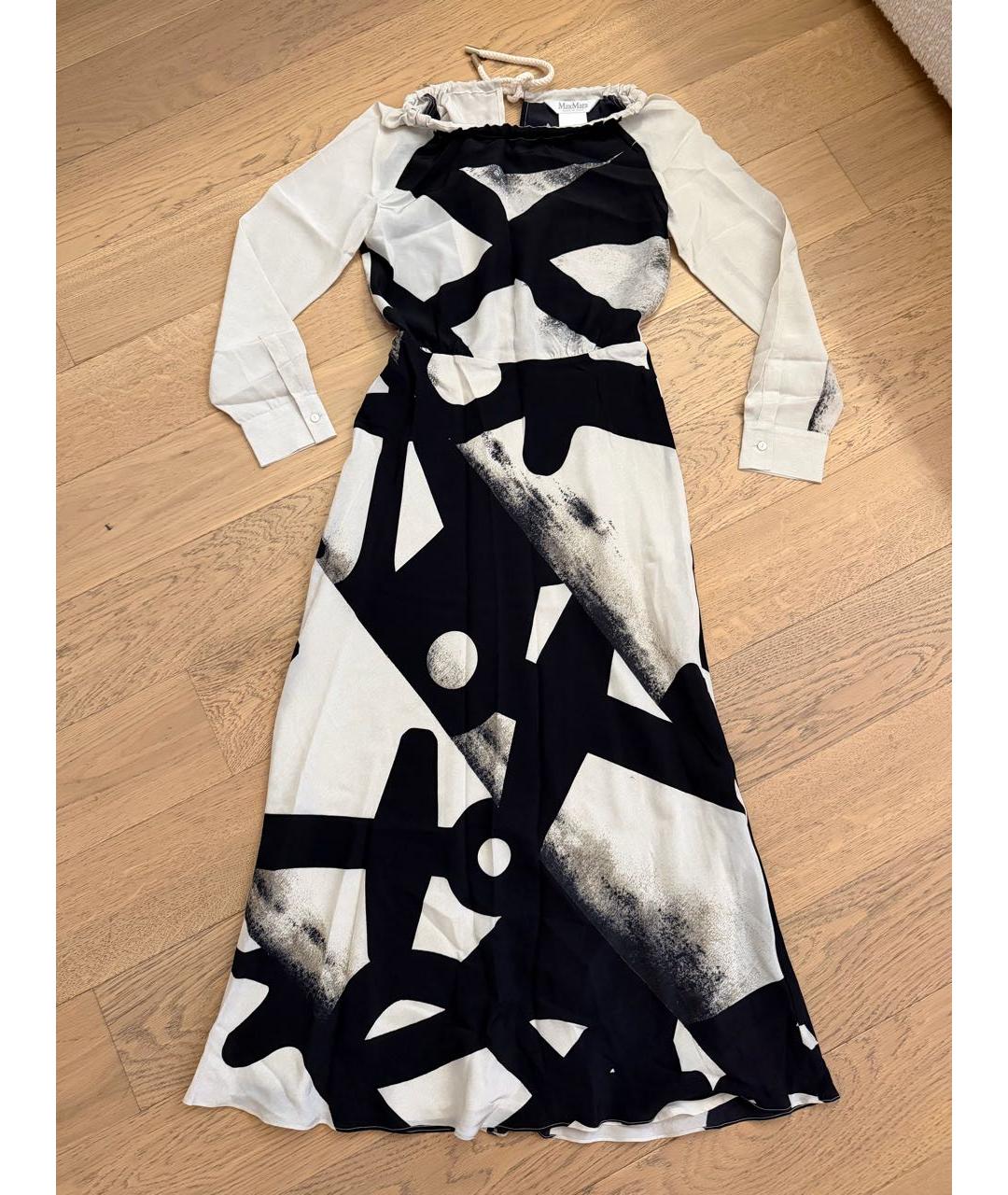 MAX MARA Бежевое шелковое коктейльное платье, фото 8