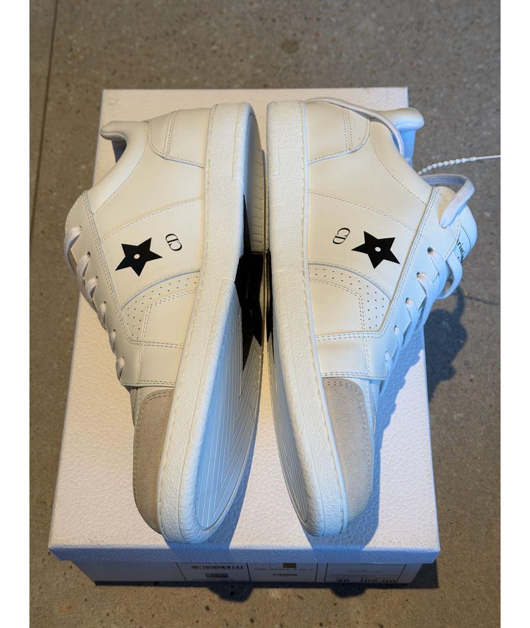 CHRISTIAN DIOR Белые кожаные кеды, фото 5