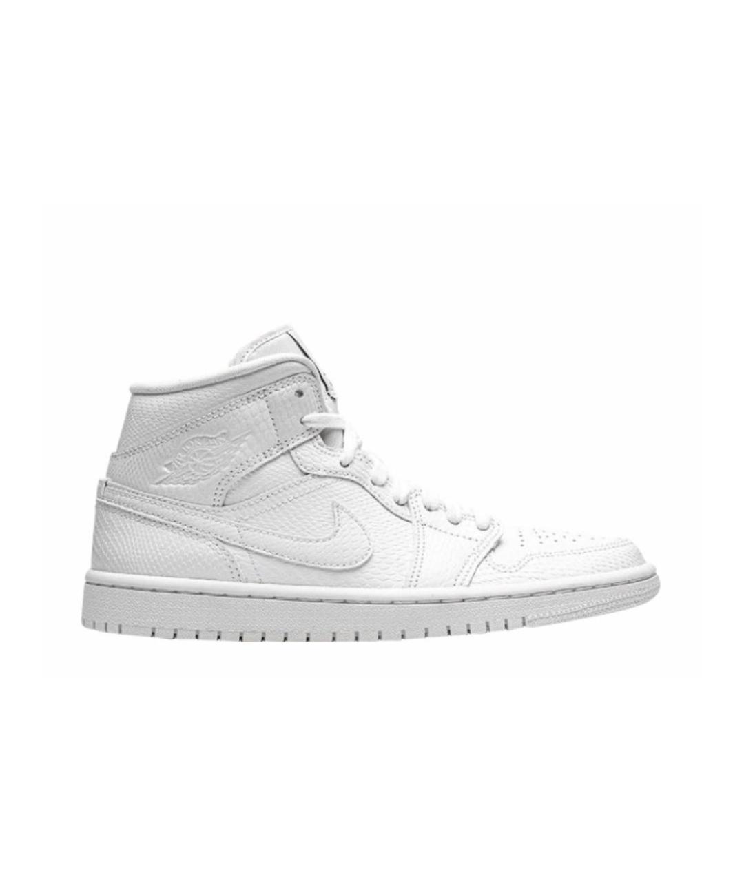 JORDAN Белые кожаные кроссовки, фото 1