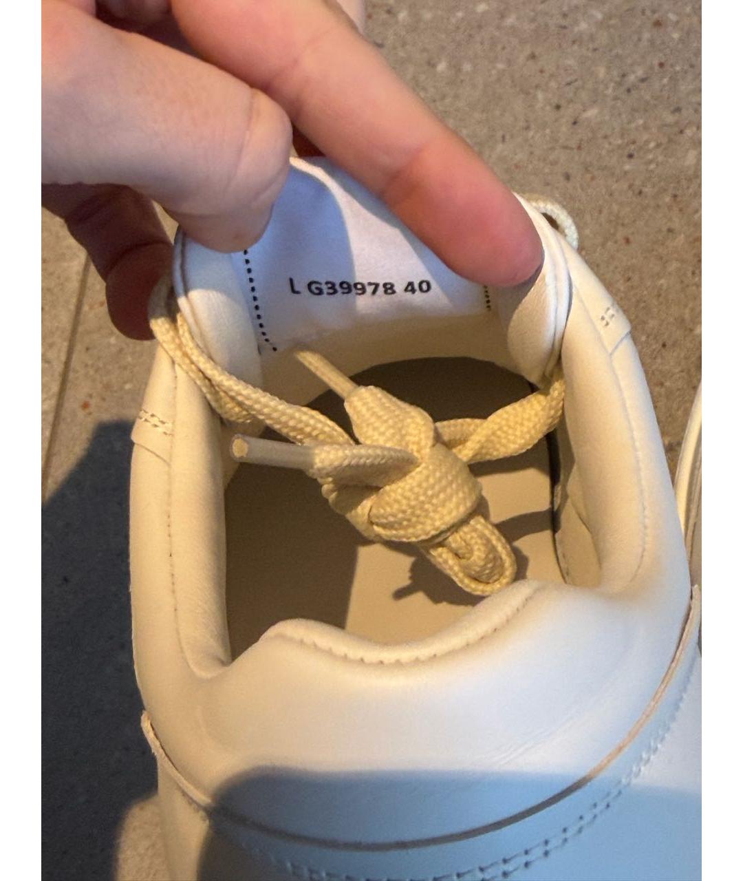 CHANEL Белые кожаные кеды, фото 4