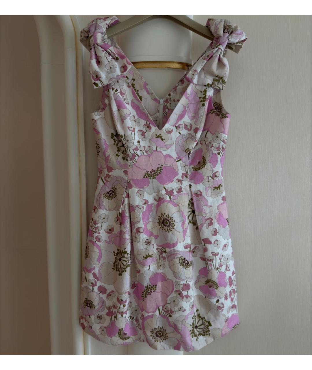 ZIMMERMANN Розовый льняной сарафан, фото 2