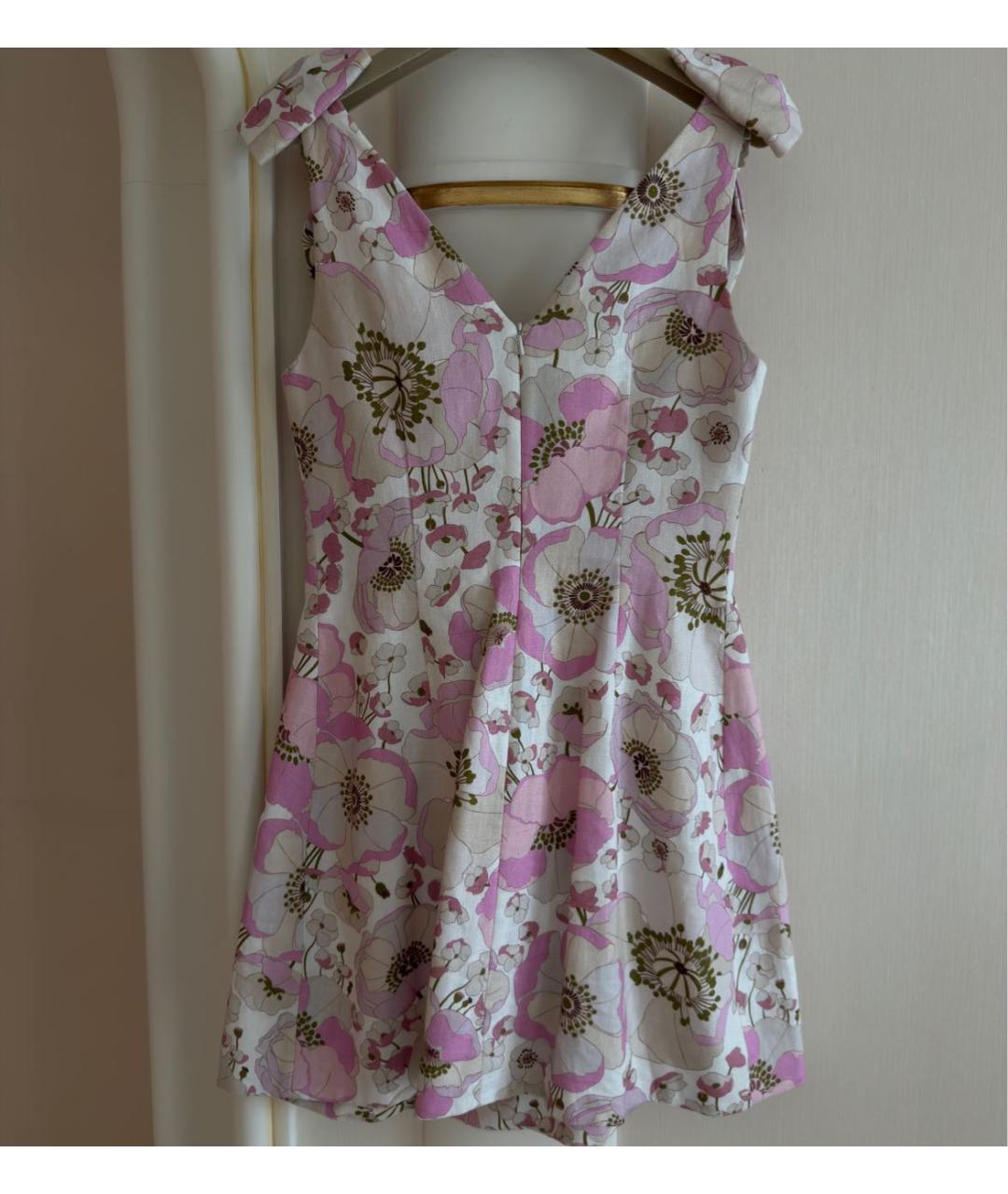 ZIMMERMANN Розовый льняной сарафан, фото 8