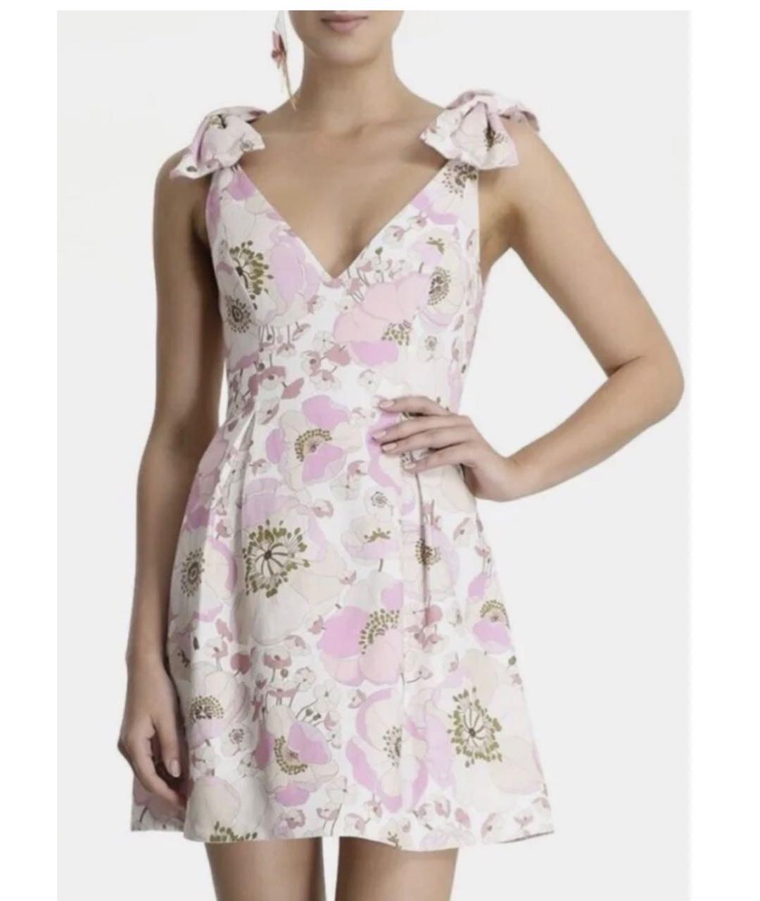 ZIMMERMANN Розовый льняной сарафан, фото 3