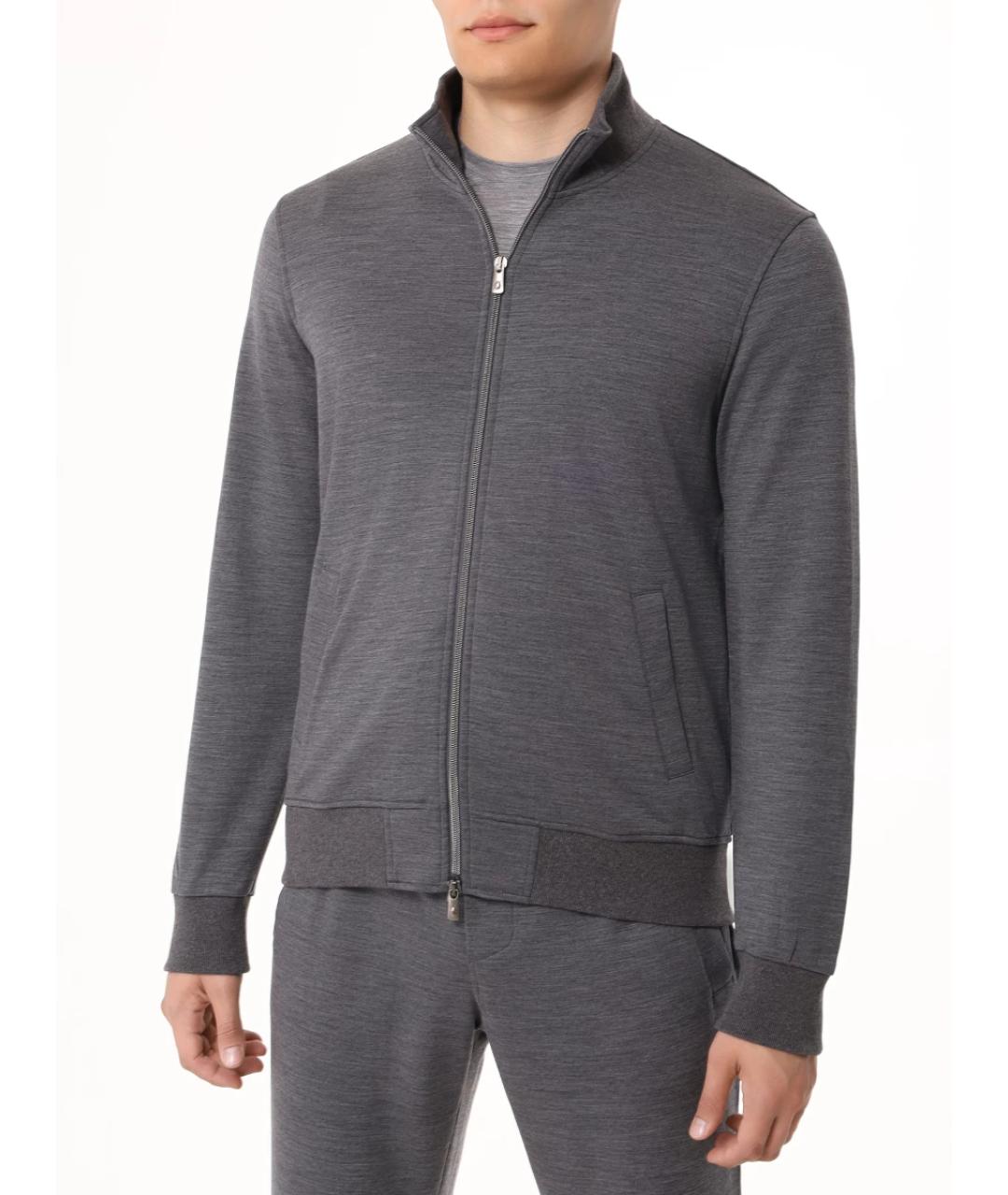 CAPOBIANCO Серый повседневный костюм, фото 4