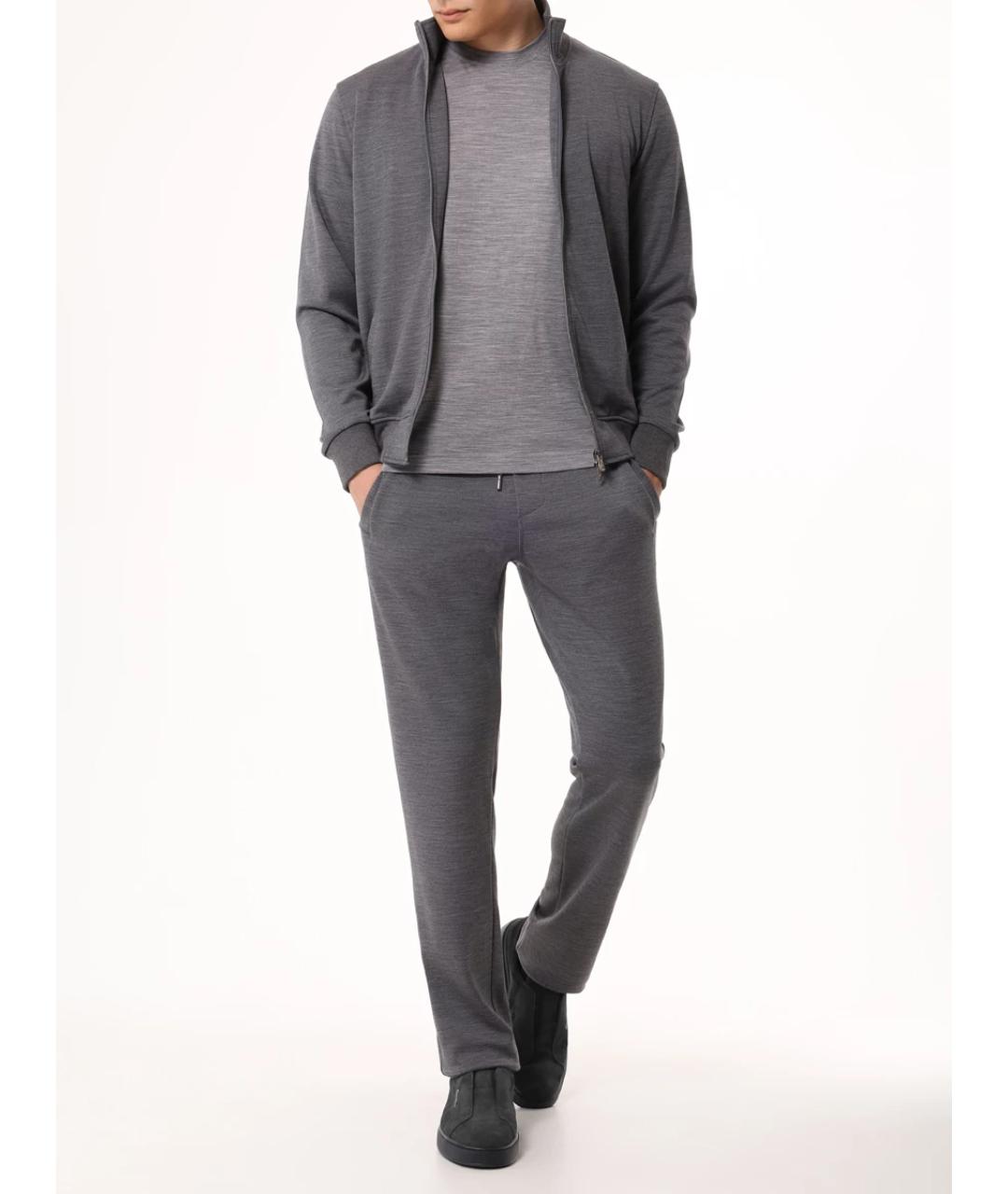 CAPOBIANCO Серый повседневный костюм, фото 2