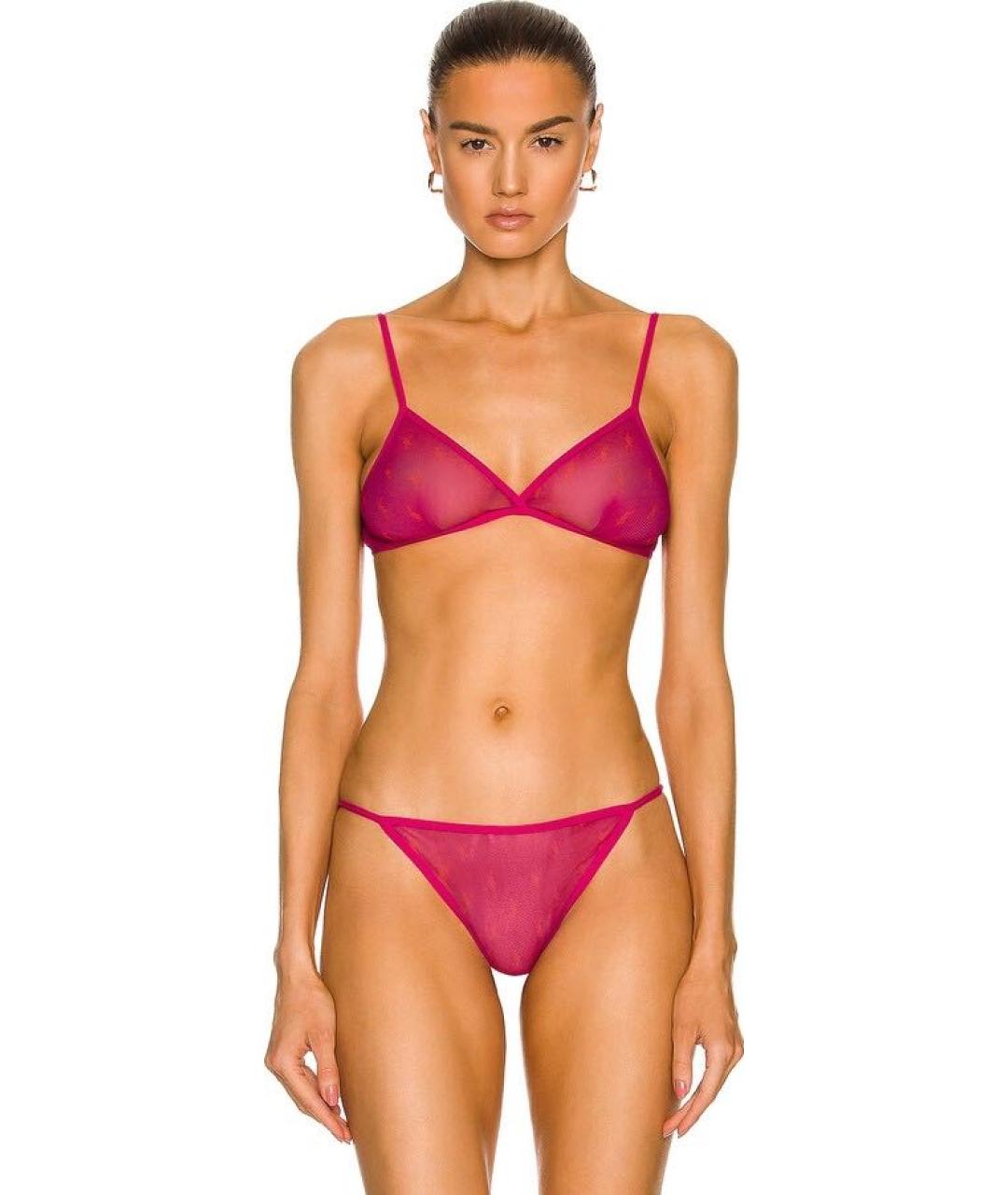 SAINT LAURENT Розовый бюстгалтеры, фото 4