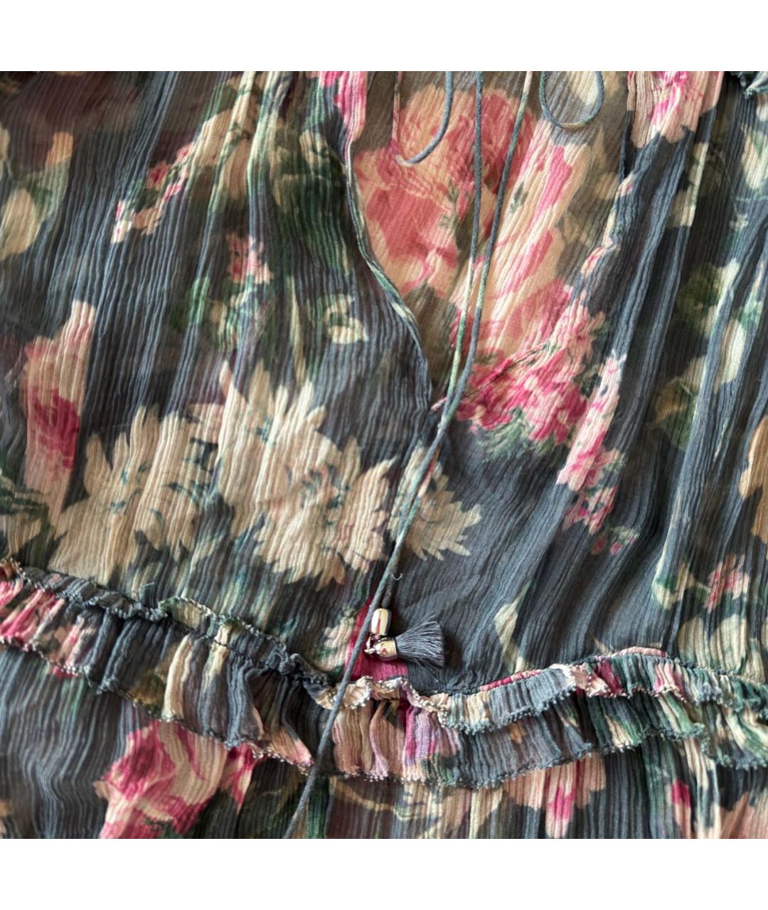 ZIMMERMANN Мульти шелковое повседневное платье, фото 8