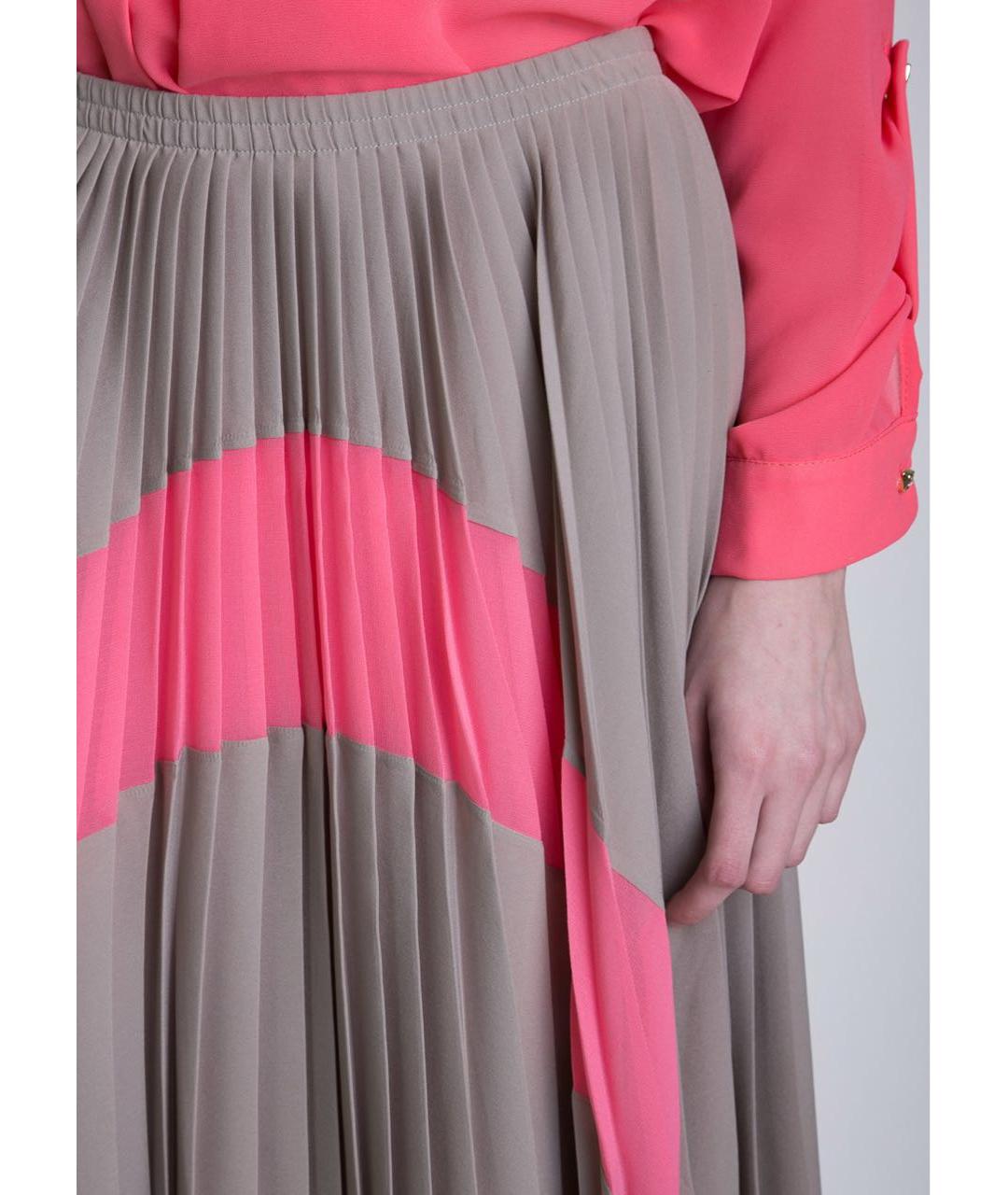 D.EXTERIOR Бежевая полиэстеровая юбка миди, фото 4