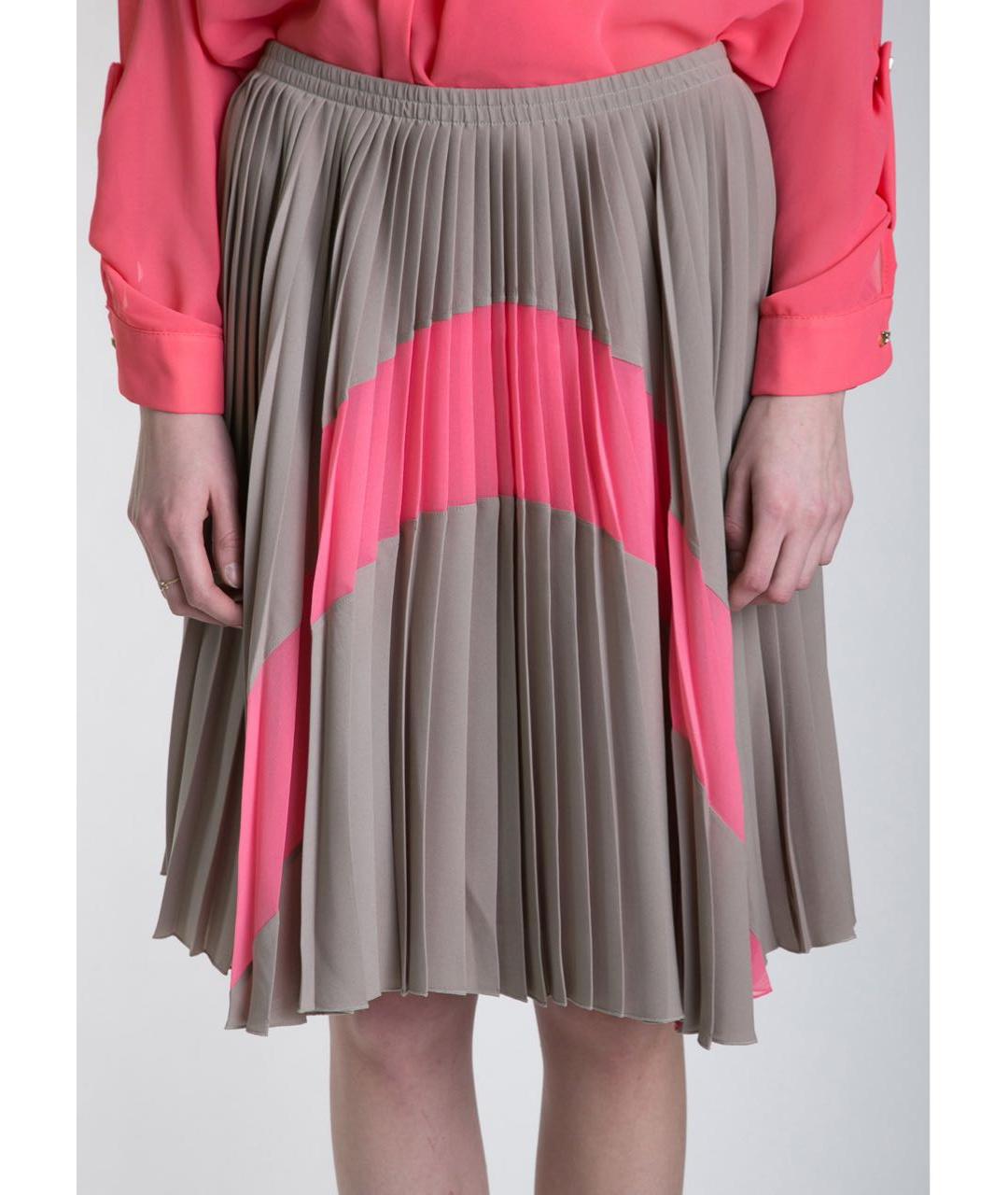 D.EXTERIOR Бежевая полиэстеровая юбка миди, фото 2