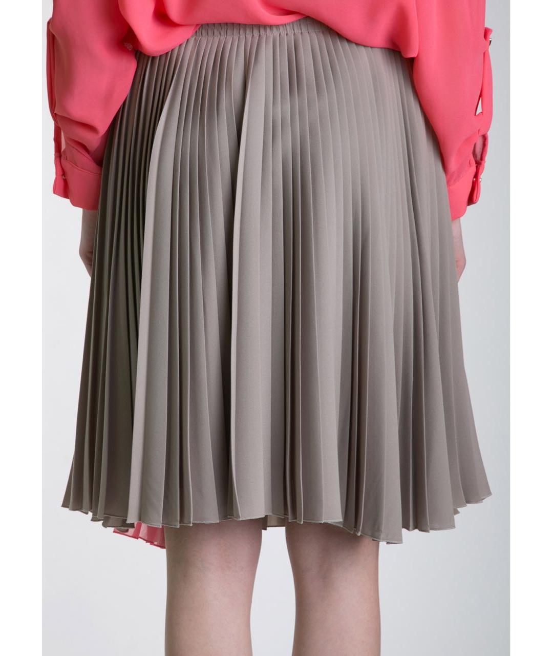 D.EXTERIOR Бежевая полиэстеровая юбка миди, фото 3