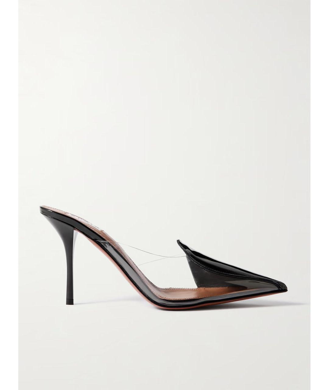 ALAIA Черные мюли из лакированной кожи, фото 8