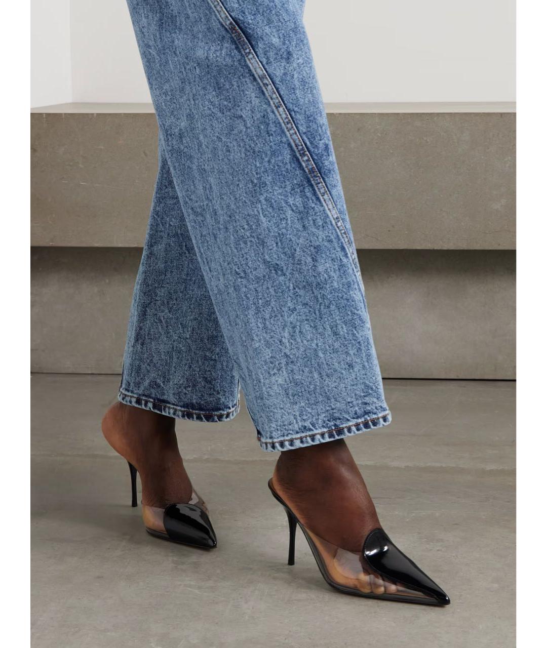 ALAIA Черные мюли из лакированной кожи, фото 2