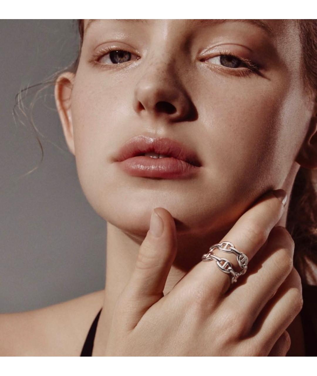 HERMES Серебряное серебряное кольцо, фото 2