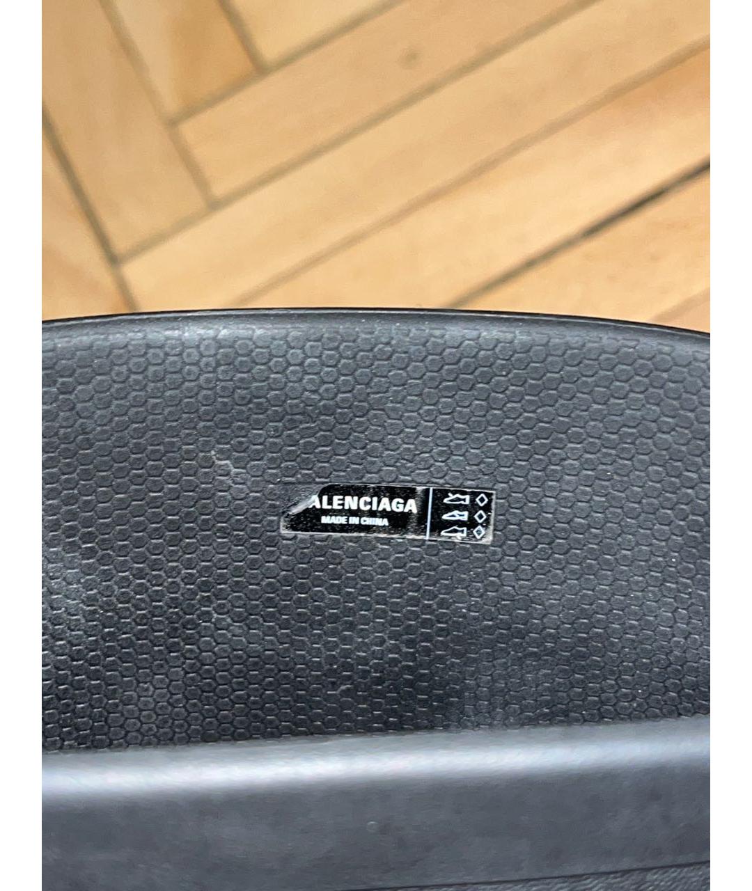 BALENCIAGA Черные резиновые высокие ботинки, фото 5