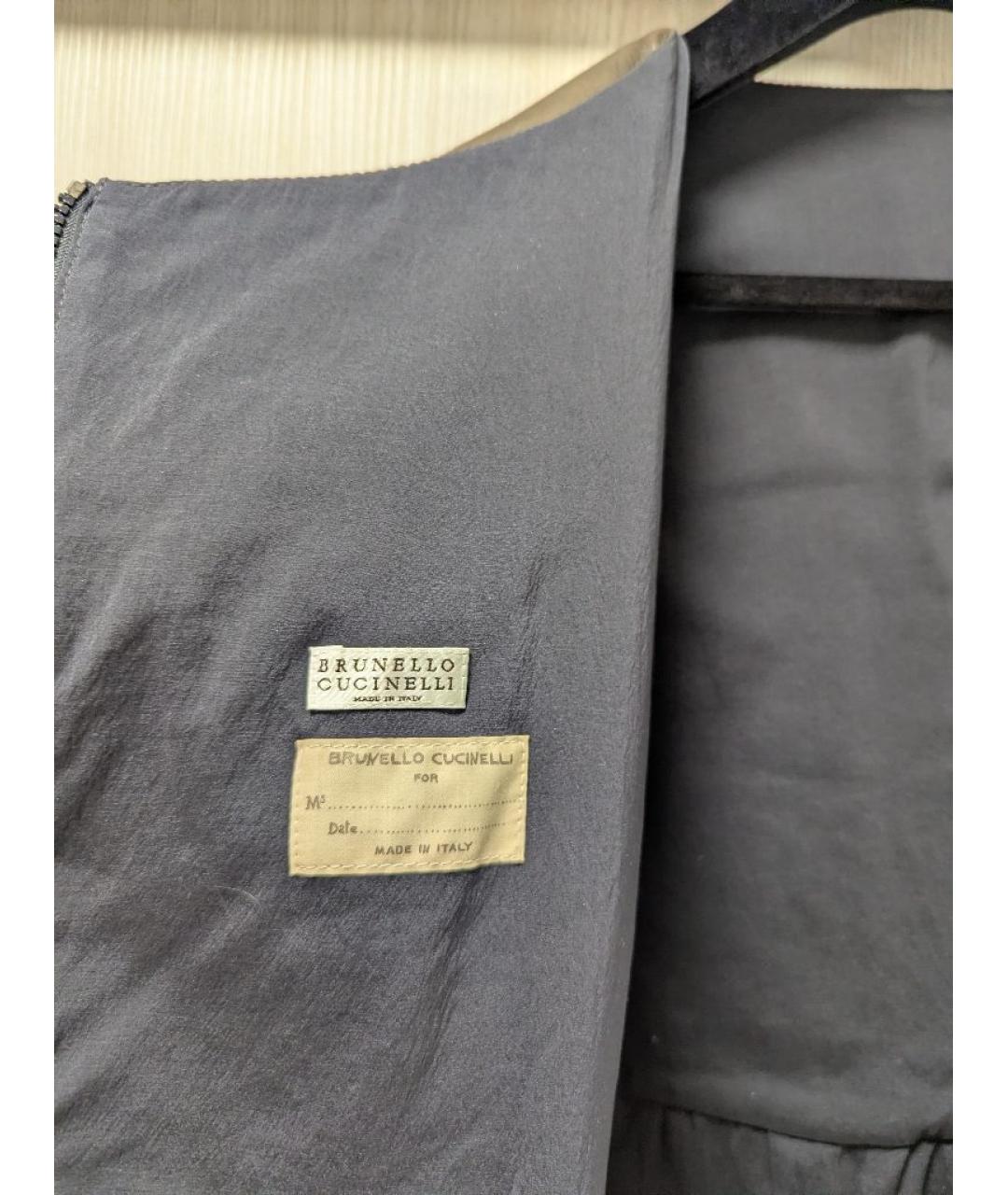 BRUNELLO CUCINELLI Хаки кожаная куртка, фото 3