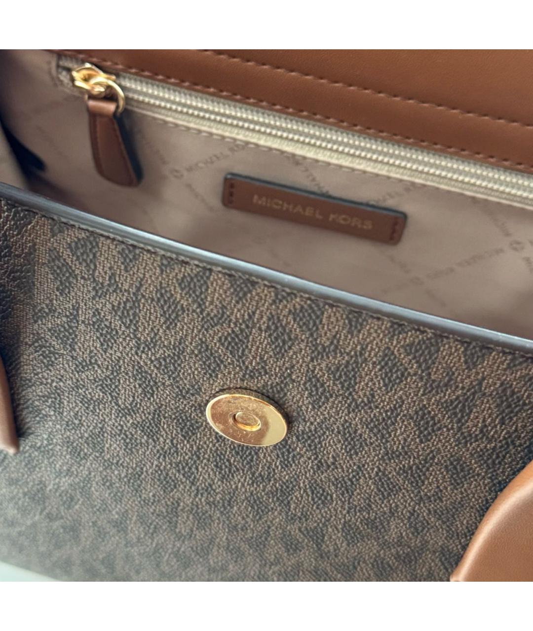 MICHAEL KORS Коричневая сумка с короткими ручками, фото 6