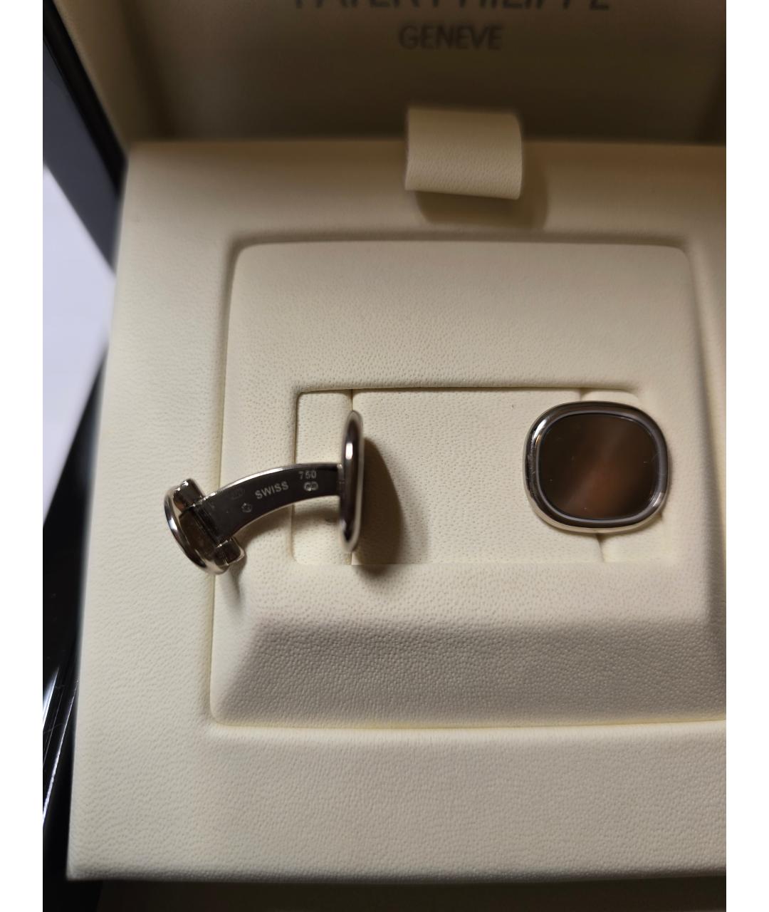 PATEK PHILIPPE Белые запонки из белого золота, фото 2