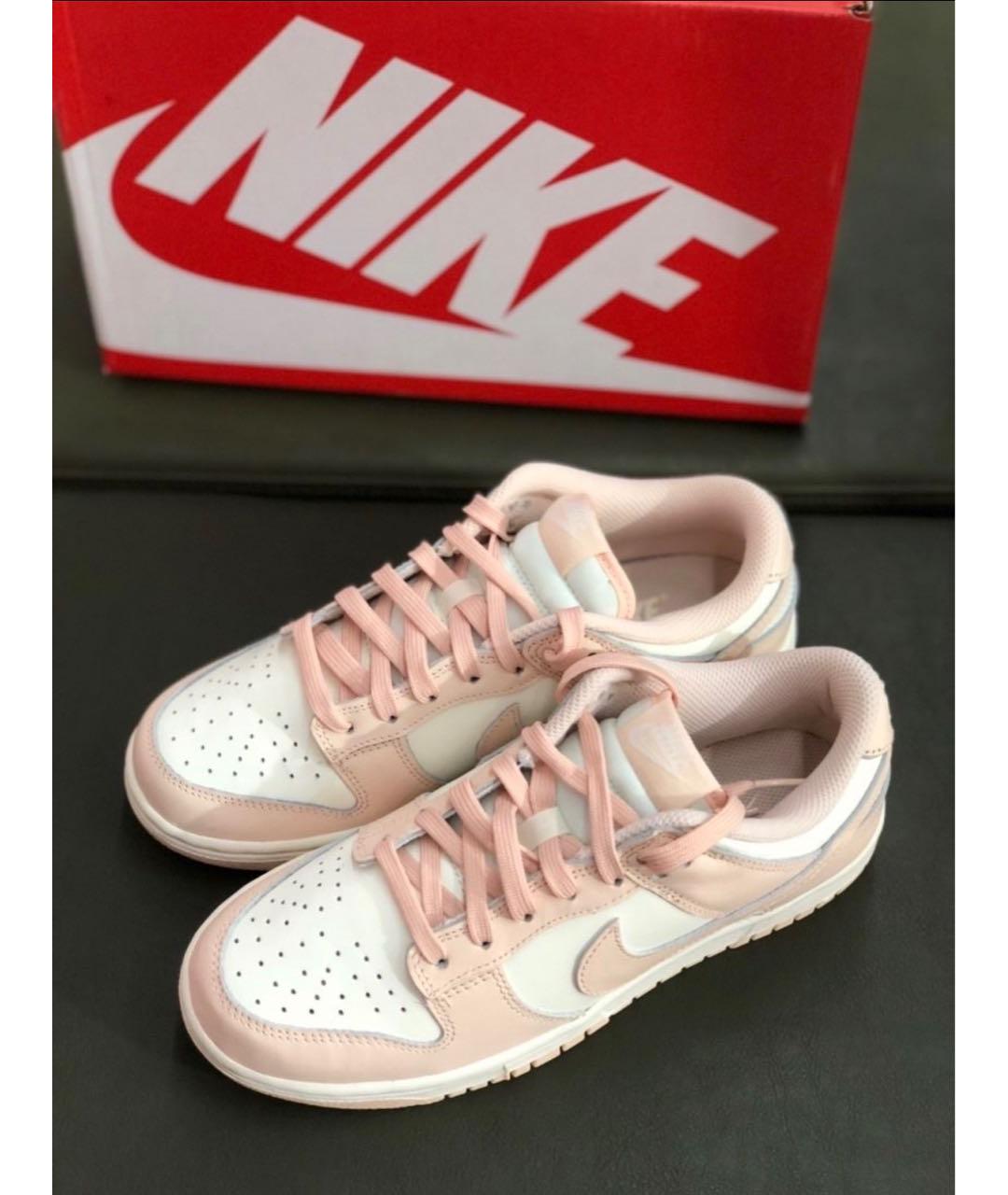 NIKE Розовые кожаные кроссовки, фото 3