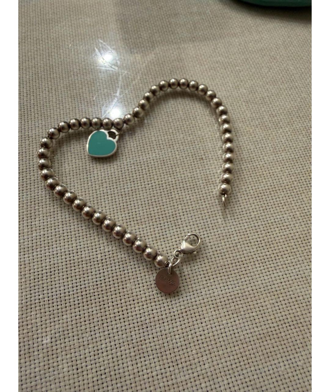 TIFFANY&CO Бирюзовый серебряный браслет, фото 3