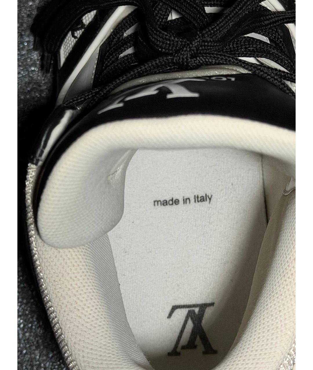 LOUIS VUITTON Белые кожаные высокие кроссовки / кеды, фото 7