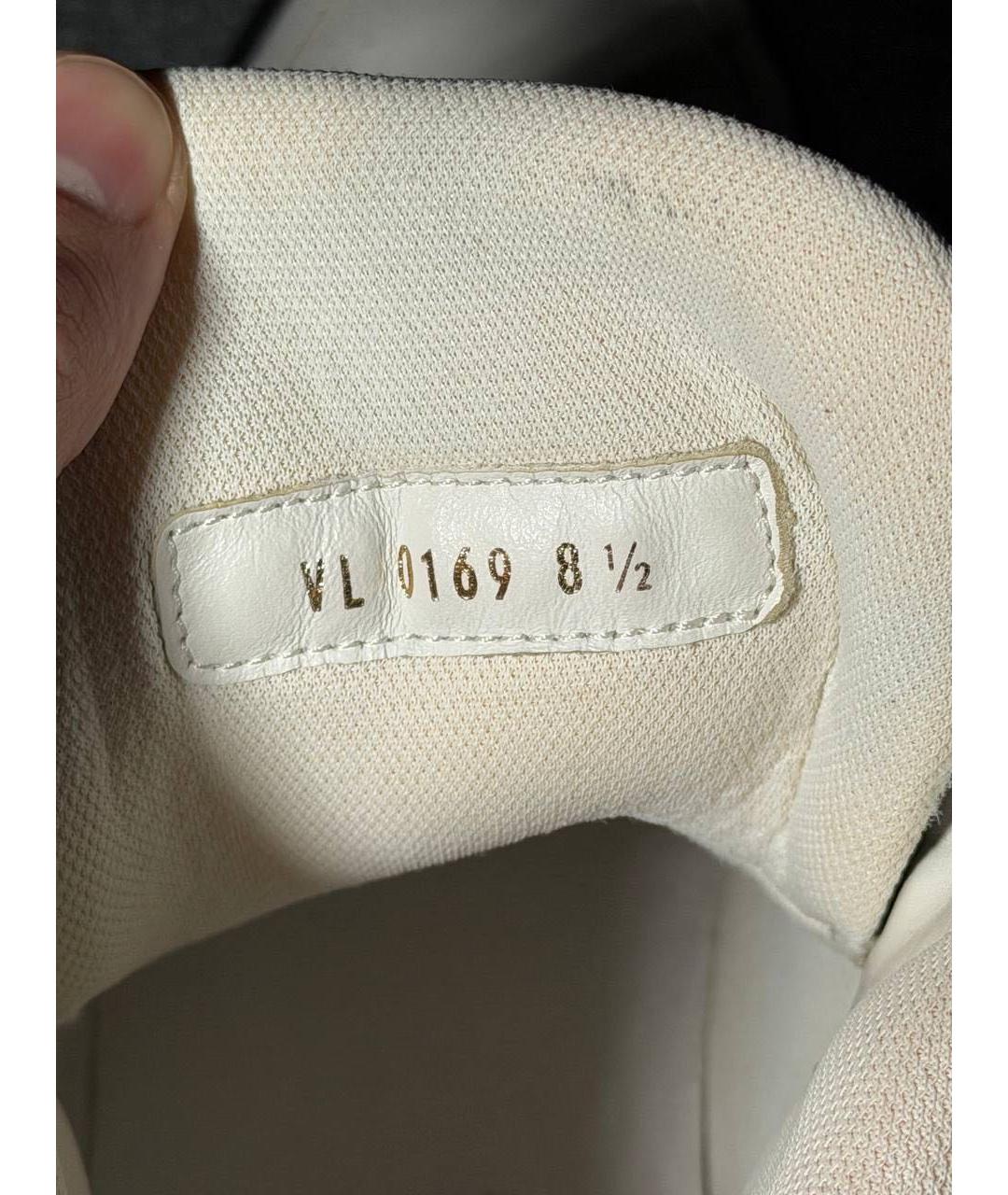 LOUIS VUITTON Белые кожаные высокие кроссовки / кеды, фото 6