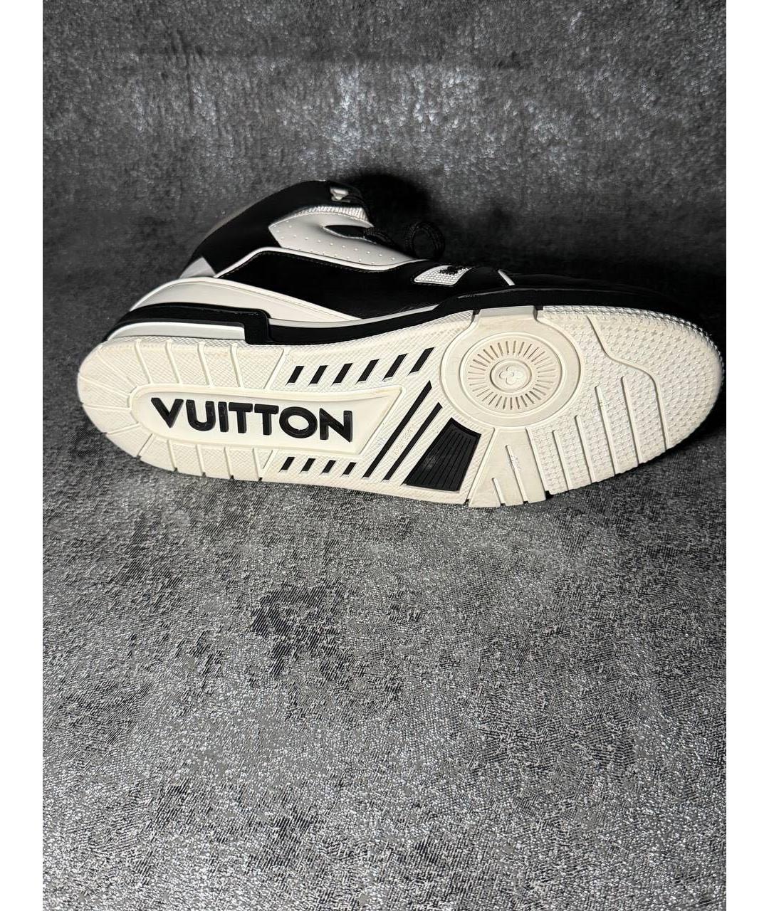 LOUIS VUITTON Белые кожаные высокие кроссовки / кеды, фото 5