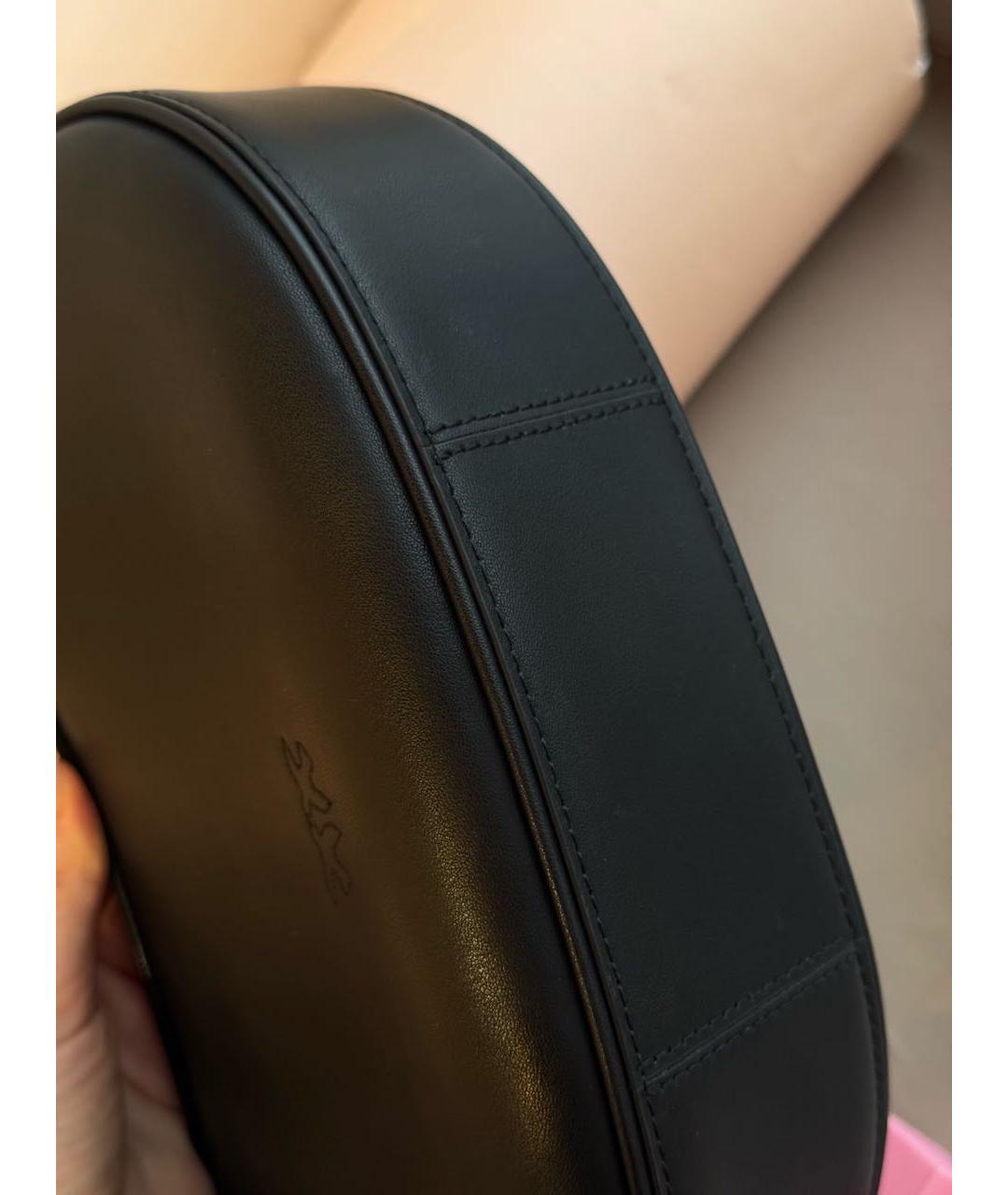 PINKO Черная кожаная сумка через плечо, фото 8