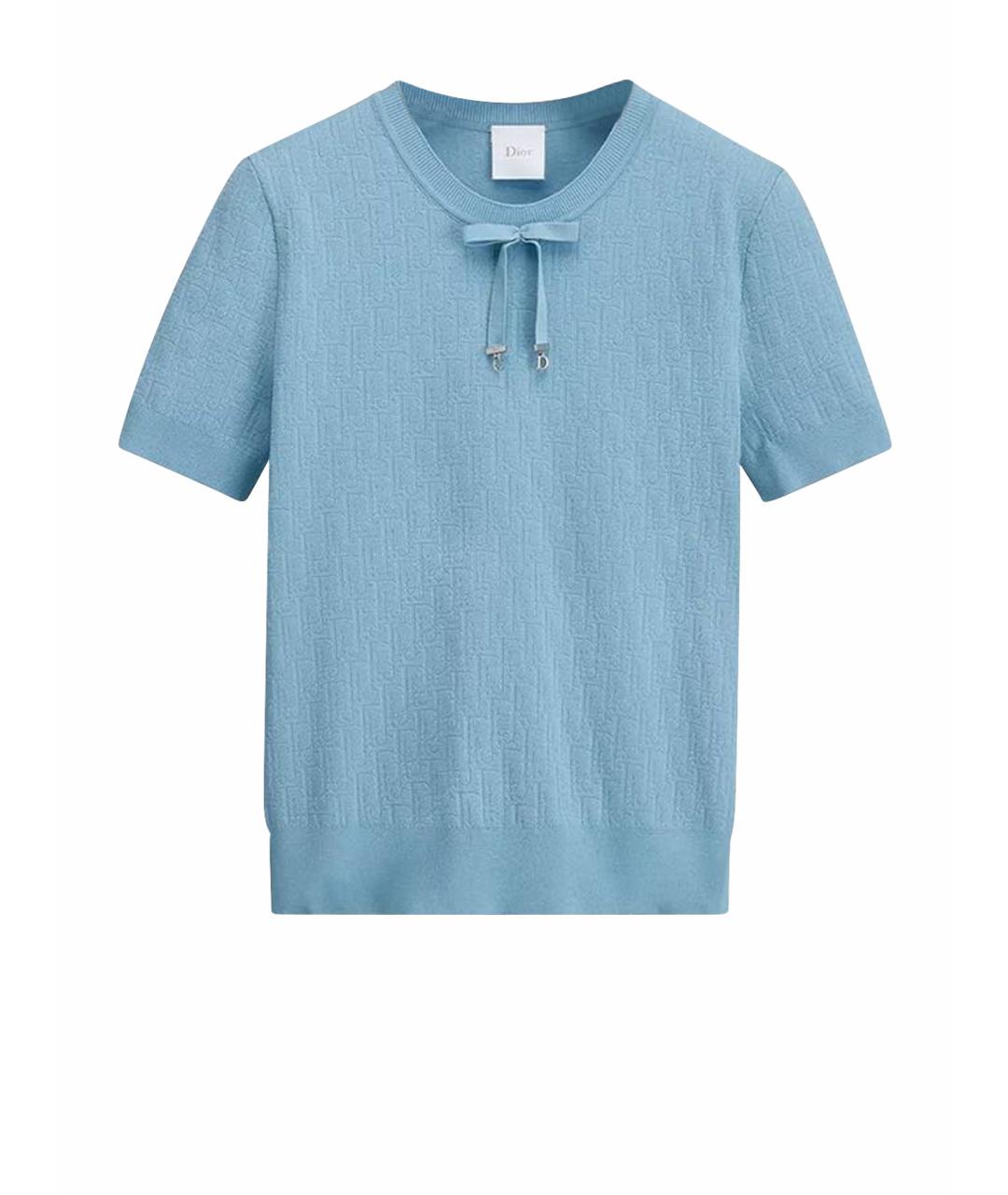 CHRISTIAN DIOR Голубая футболка, фото 1