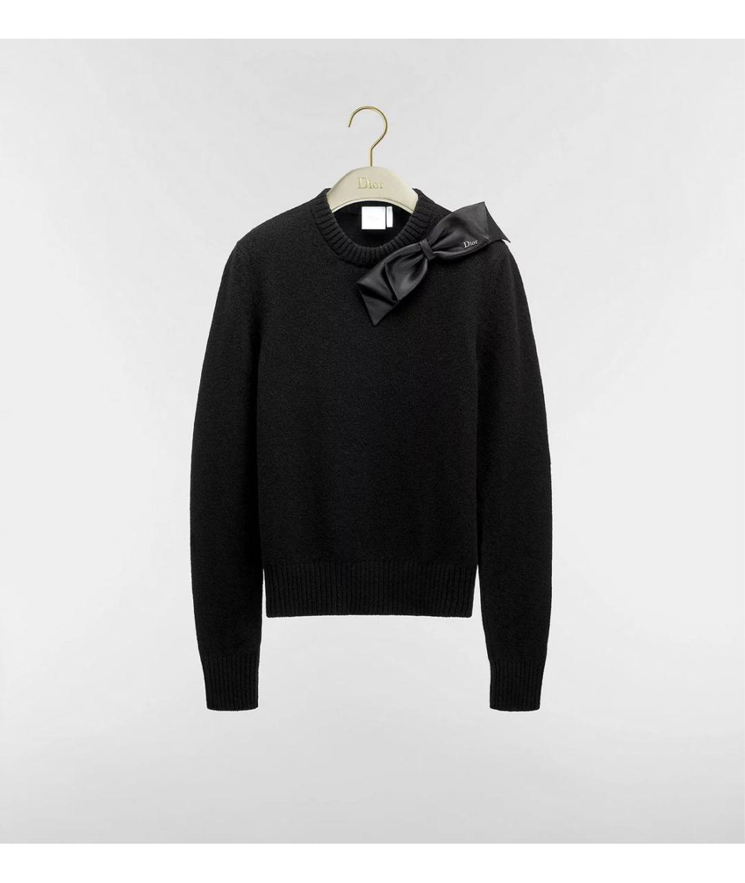 CHRISTIAN DIOR Черный шерстяной джемпер / свитер, фото 3