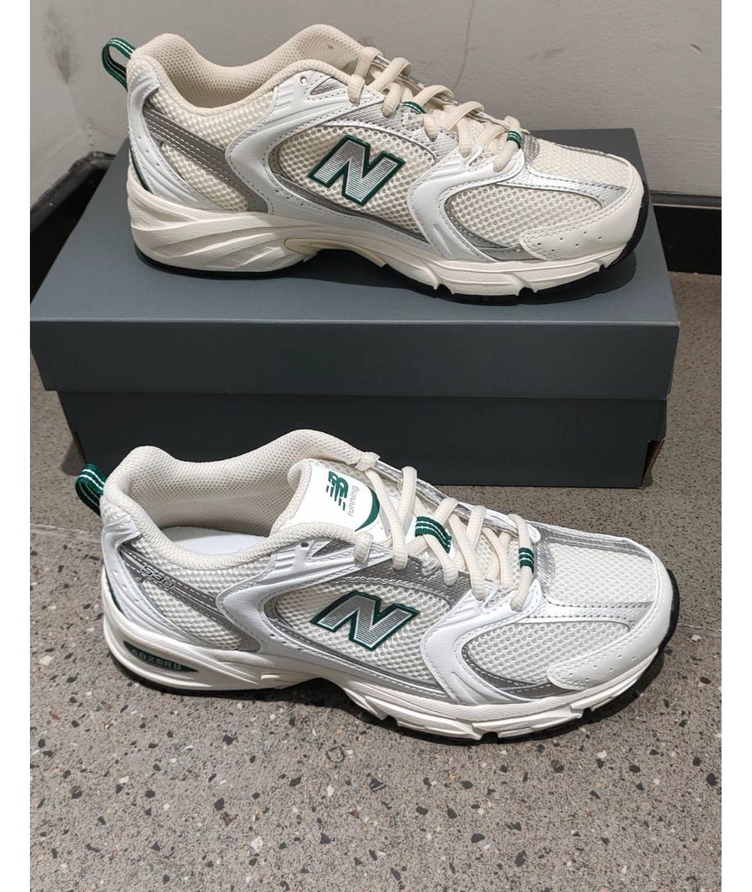 NEW BALANCE Бежевые текстильные кроссовки, фото 5