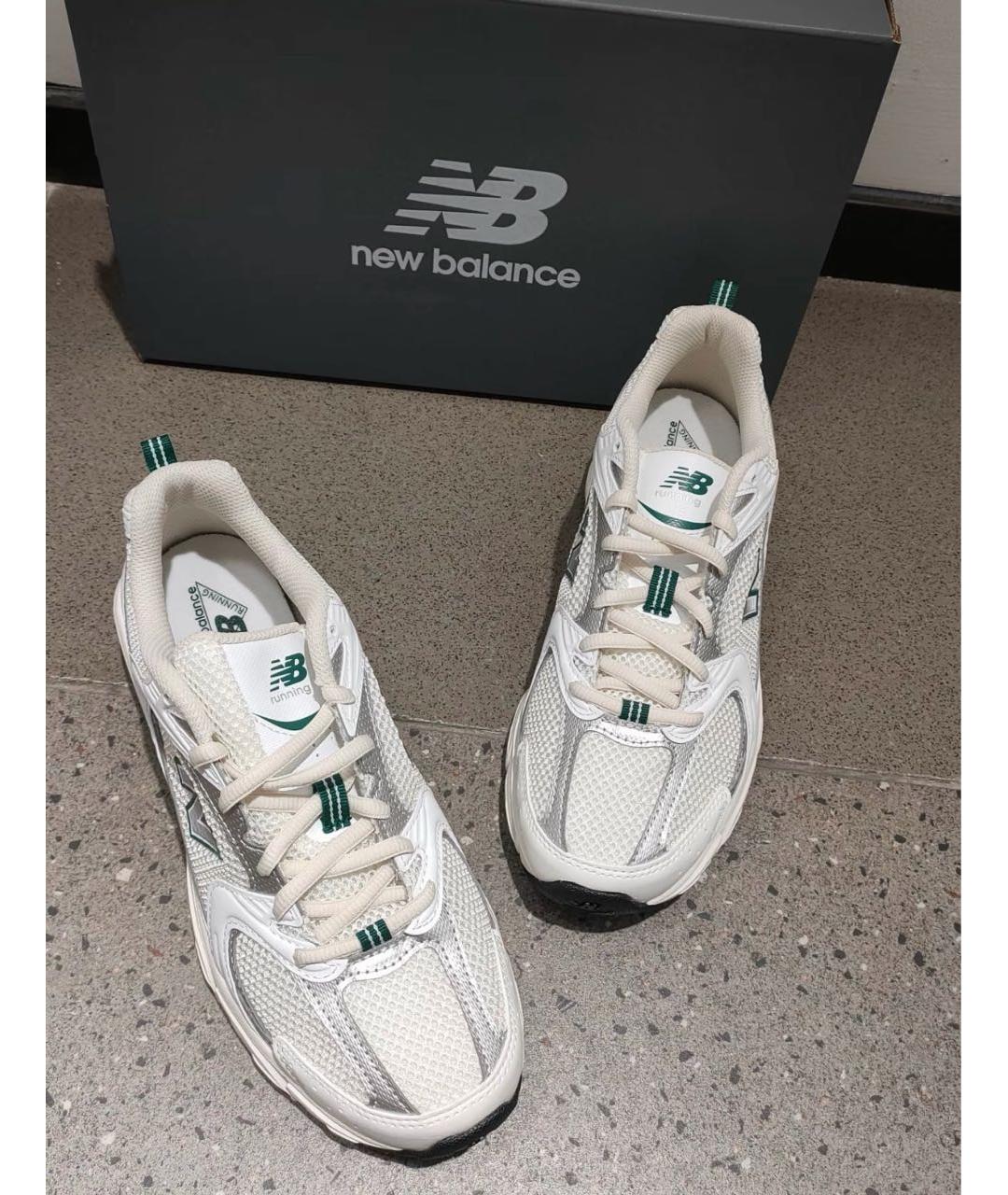 NEW BALANCE Бежевые текстильные кроссовки, фото 6