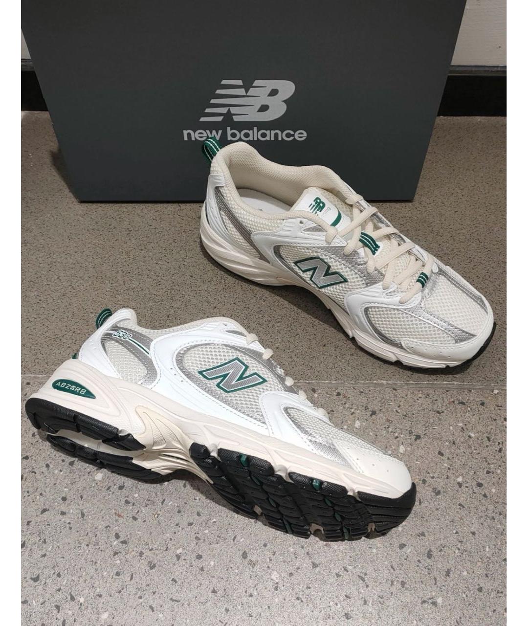 NEW BALANCE Бежевые текстильные кроссовки, фото 4