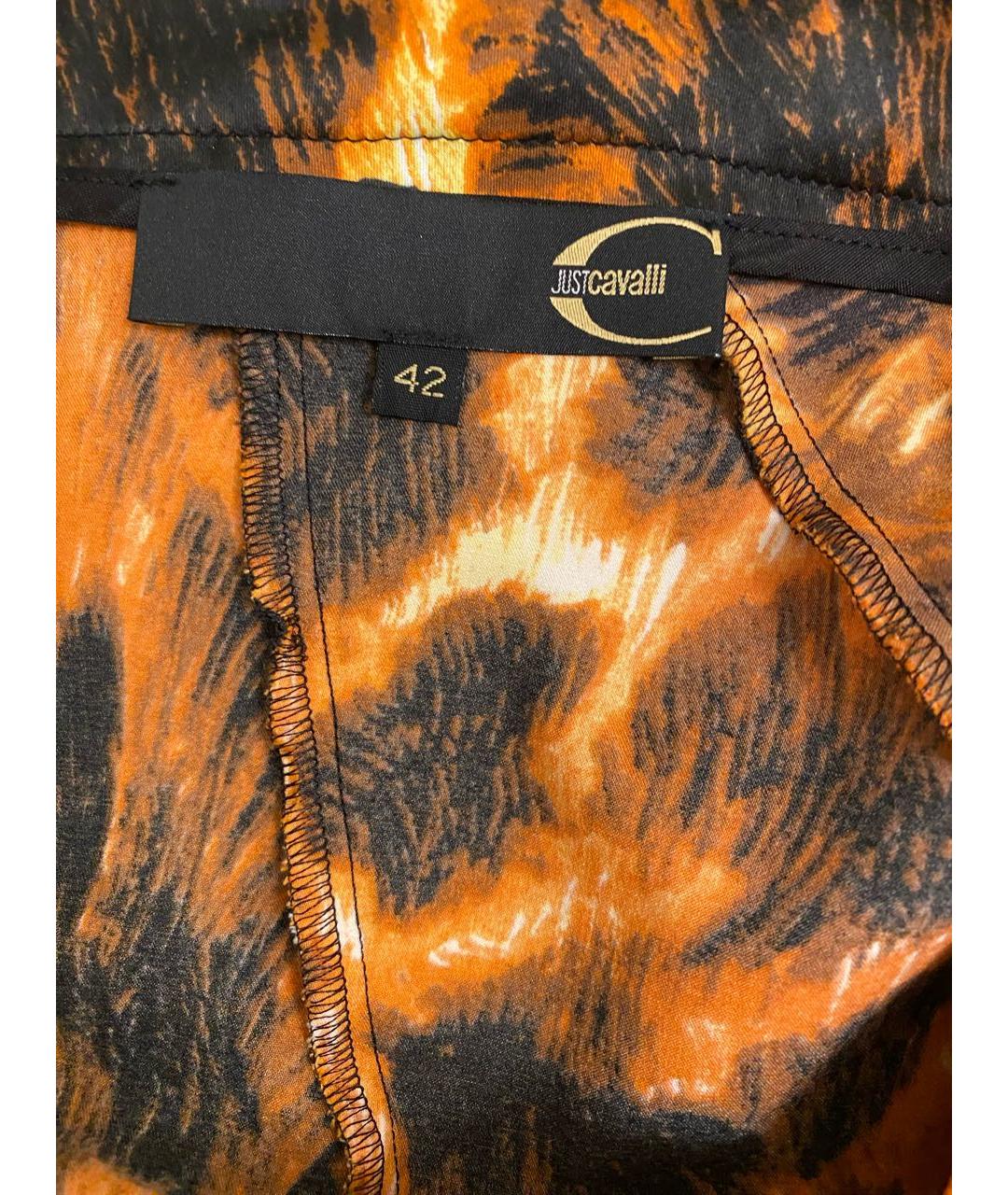 JUST CAVALLI Мульти полиэстеровая юбка миди, фото 6