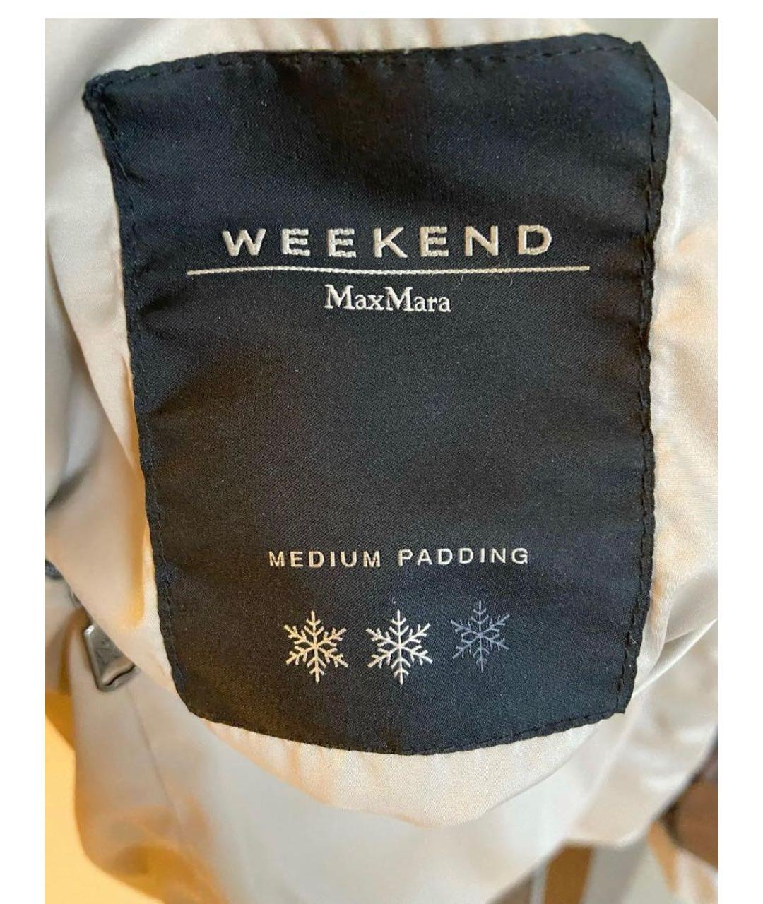 WEEKEND MAX MARA Бежевый пуховик, фото 2