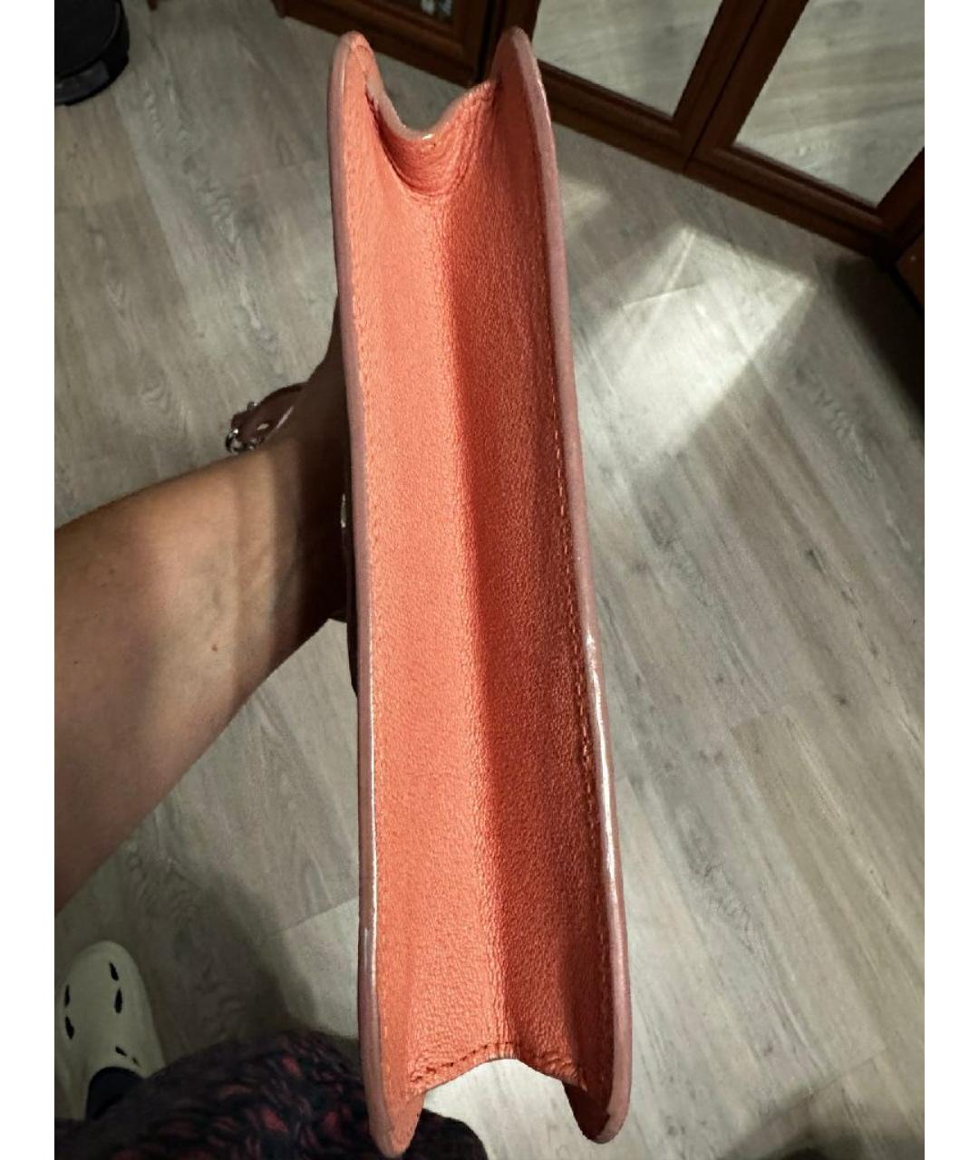 MCQ ALEXANDER MCQUEEN Коралловая кожаная сумка через плечо, фото 5