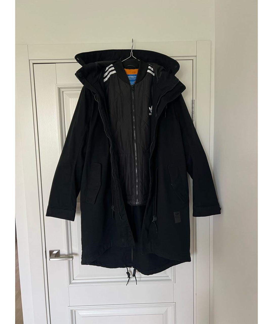 ADIDAS Черная хлопковая парка, фото 8