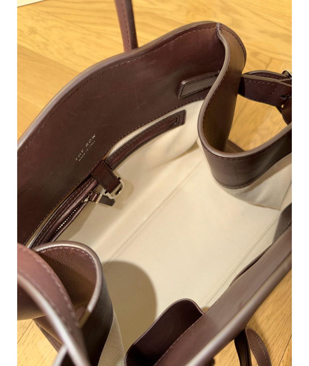 THE ROW Коричневая кожаная сумка через плечо, фото 4