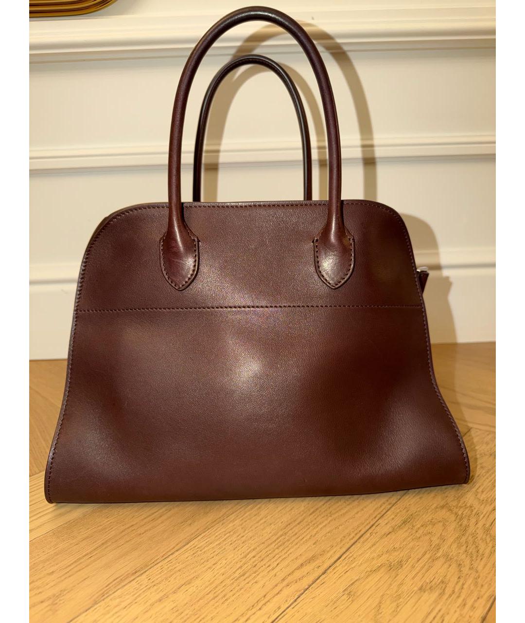 THE ROW Коричневая кожаная сумка через плечо, фото 5