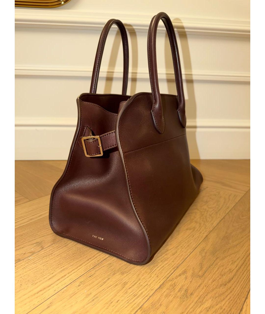THE ROW Коричневая кожаная сумка через плечо, фото 2