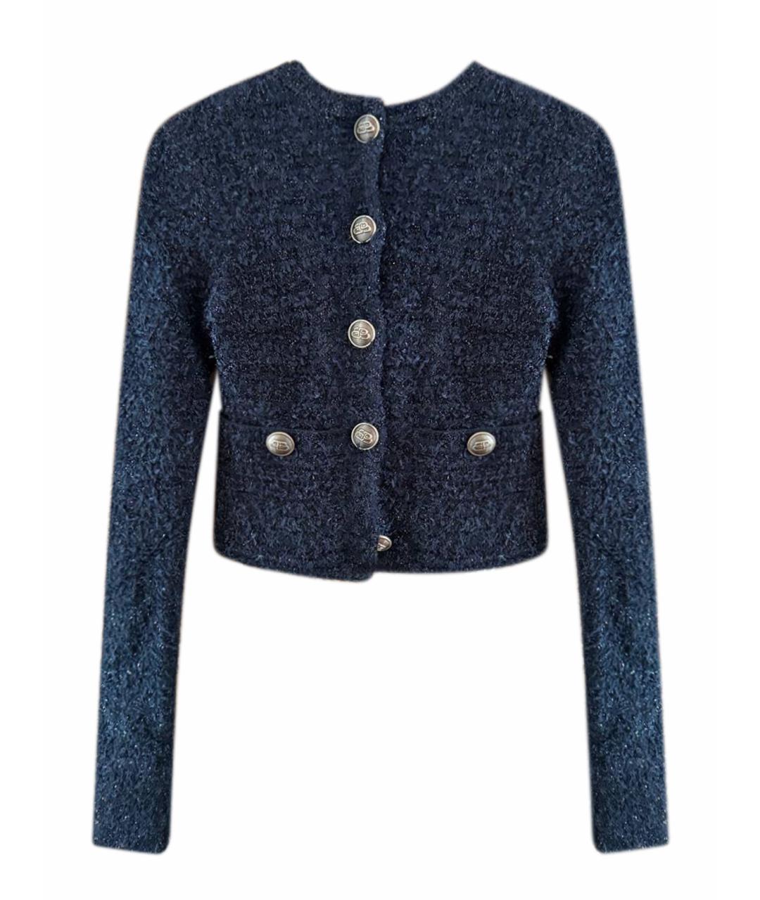 BALENCIAGA Черный твидовый жакет/пиджак, фото 1