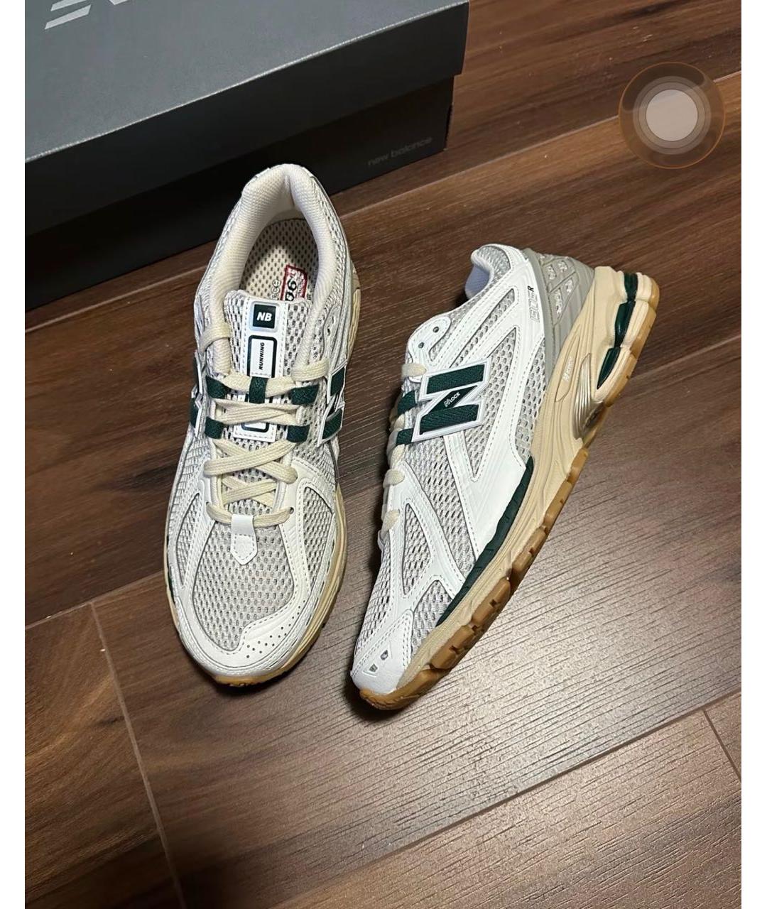 NEW BALANCE Зеленые текстильные низкие кроссовки / кеды, фото 3