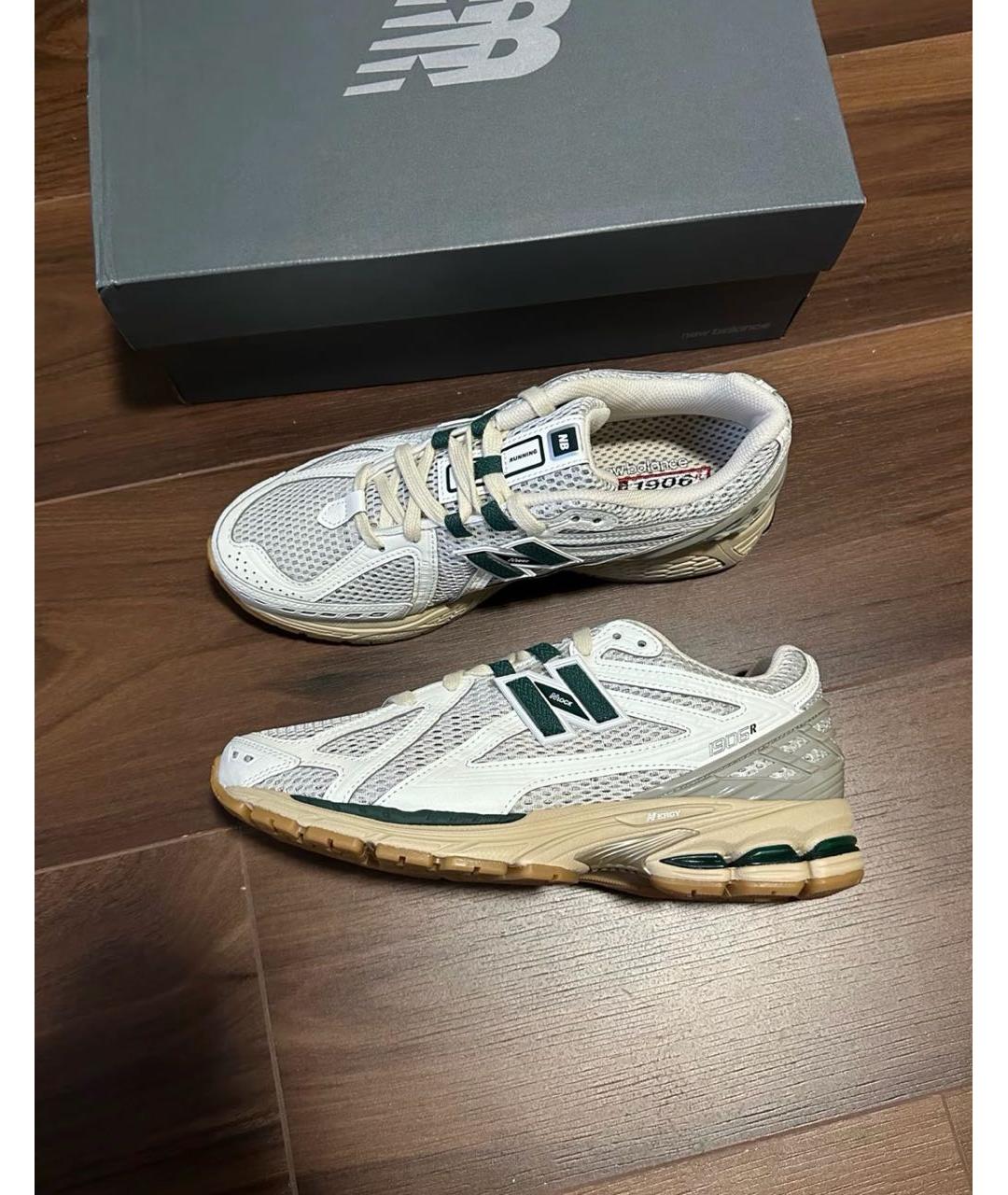 NEW BALANCE Зеленые текстильные низкие кроссовки / кеды, фото 4