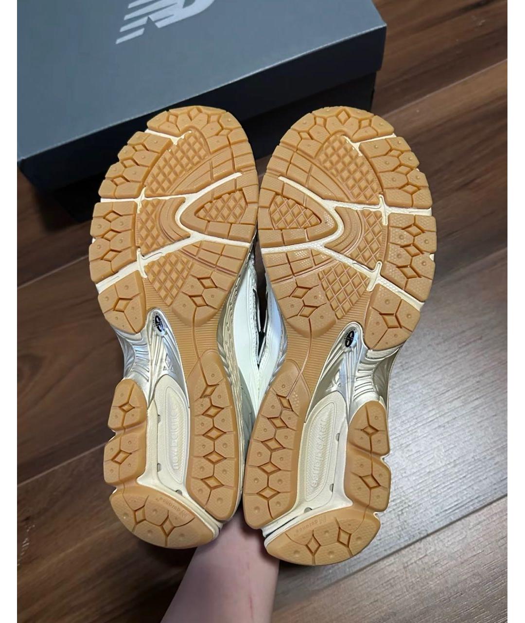 NEW BALANCE Зеленые текстильные низкие кроссовки / кеды, фото 7