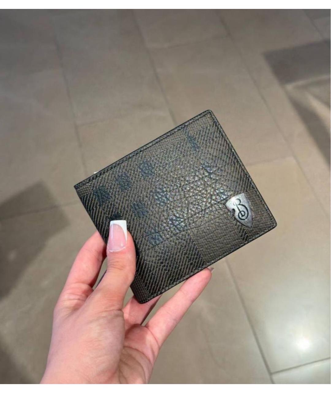 BURBERRY Коричневый кожаный кошелек, фото 8