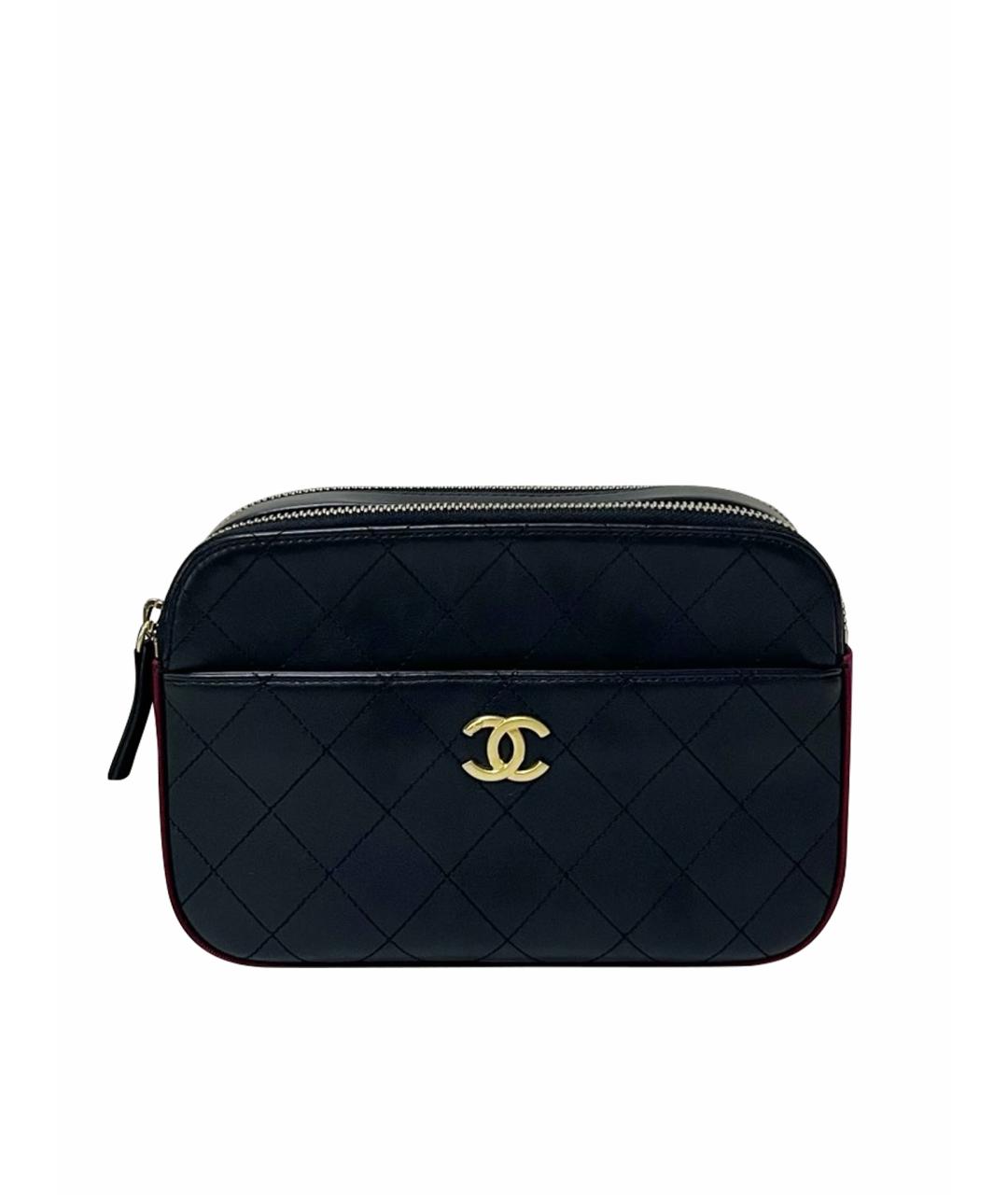 CHANEL Черная кожаная сумка через плечо, фото 1