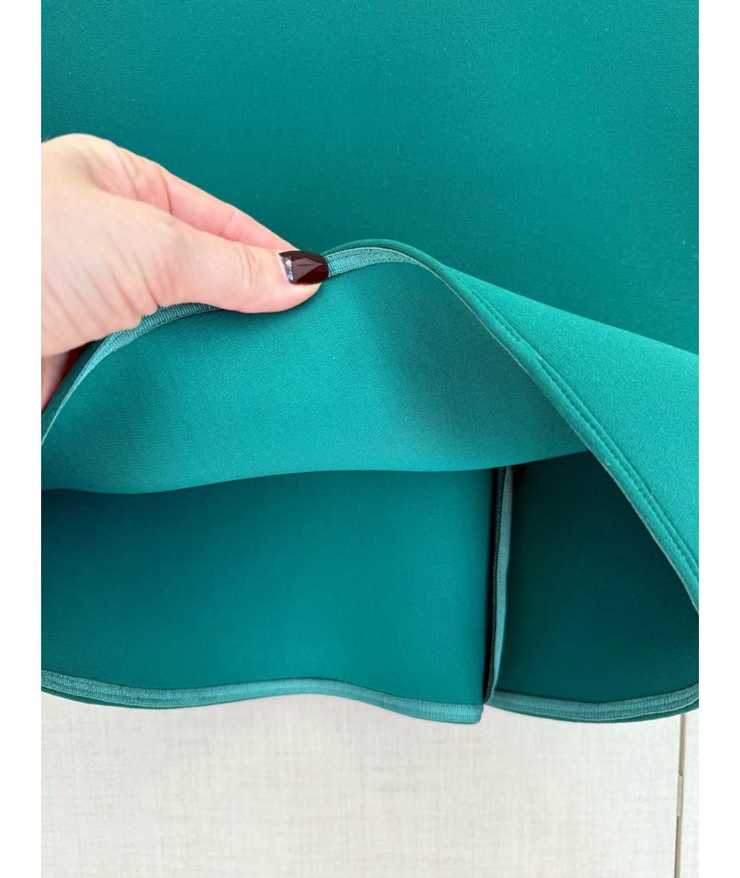 LANVIN Зеленые коктейльное платье, фото 4