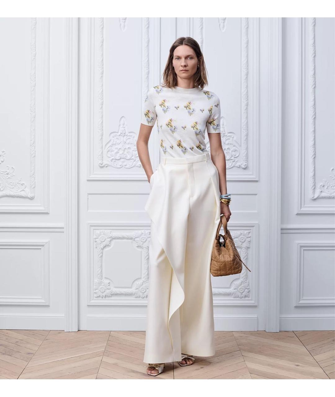 CHRISTIAN DIOR Бежевая футболка, фото 3